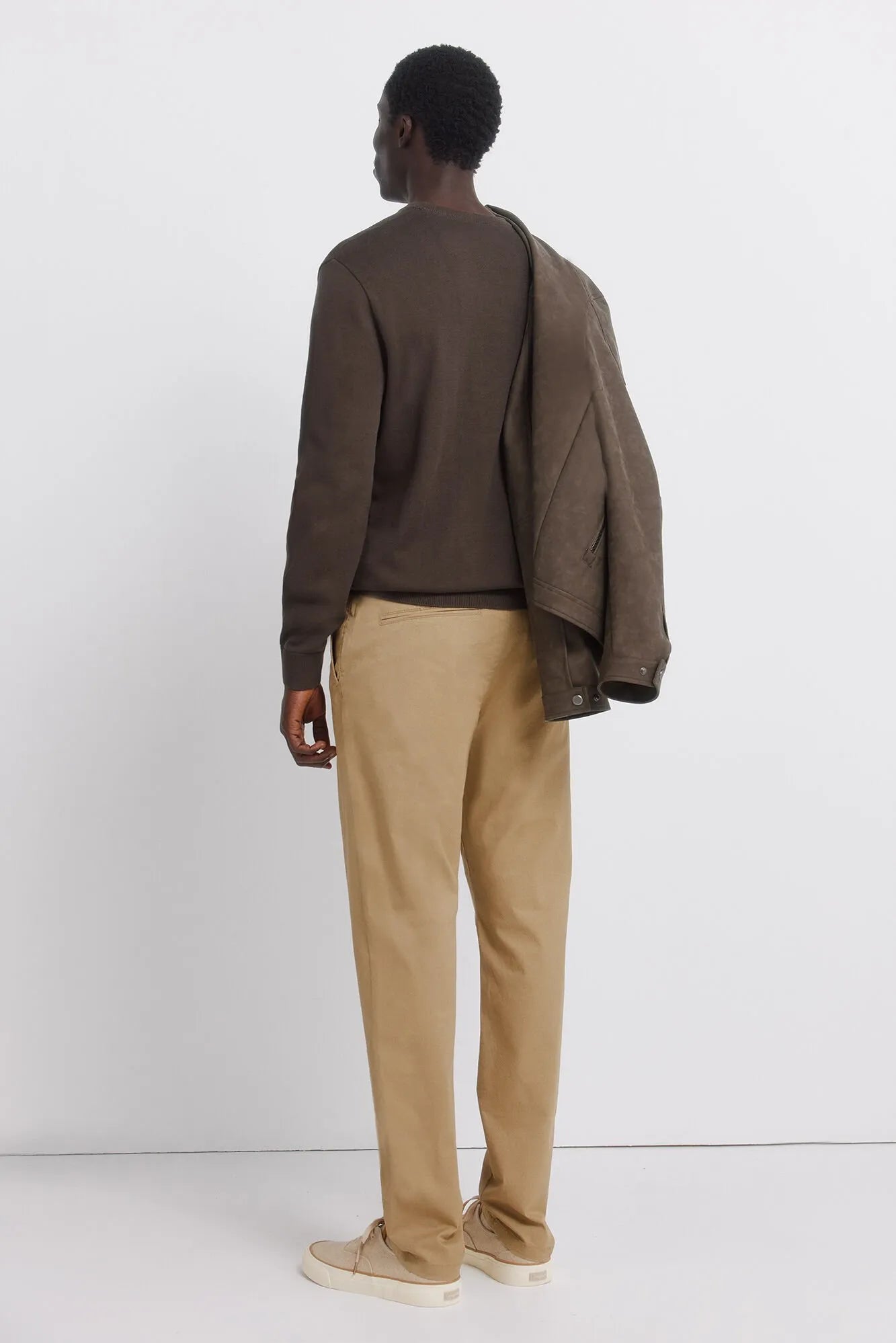 Springfield Beige Men Slim Fit Micro-Print Trousers SKU: 1553720_51 Image 06