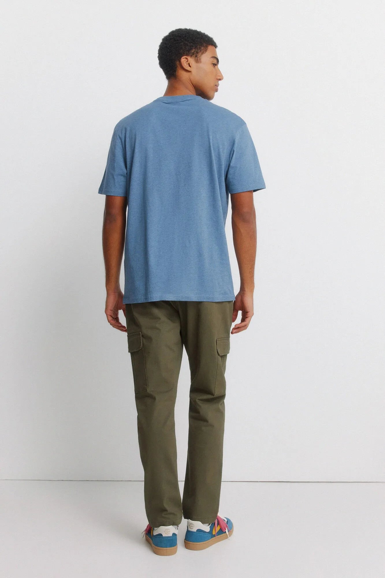 Springfield Khaki Men Slim Fit Cargo Comfort Trousers SKU: 1553722_92 Image 05