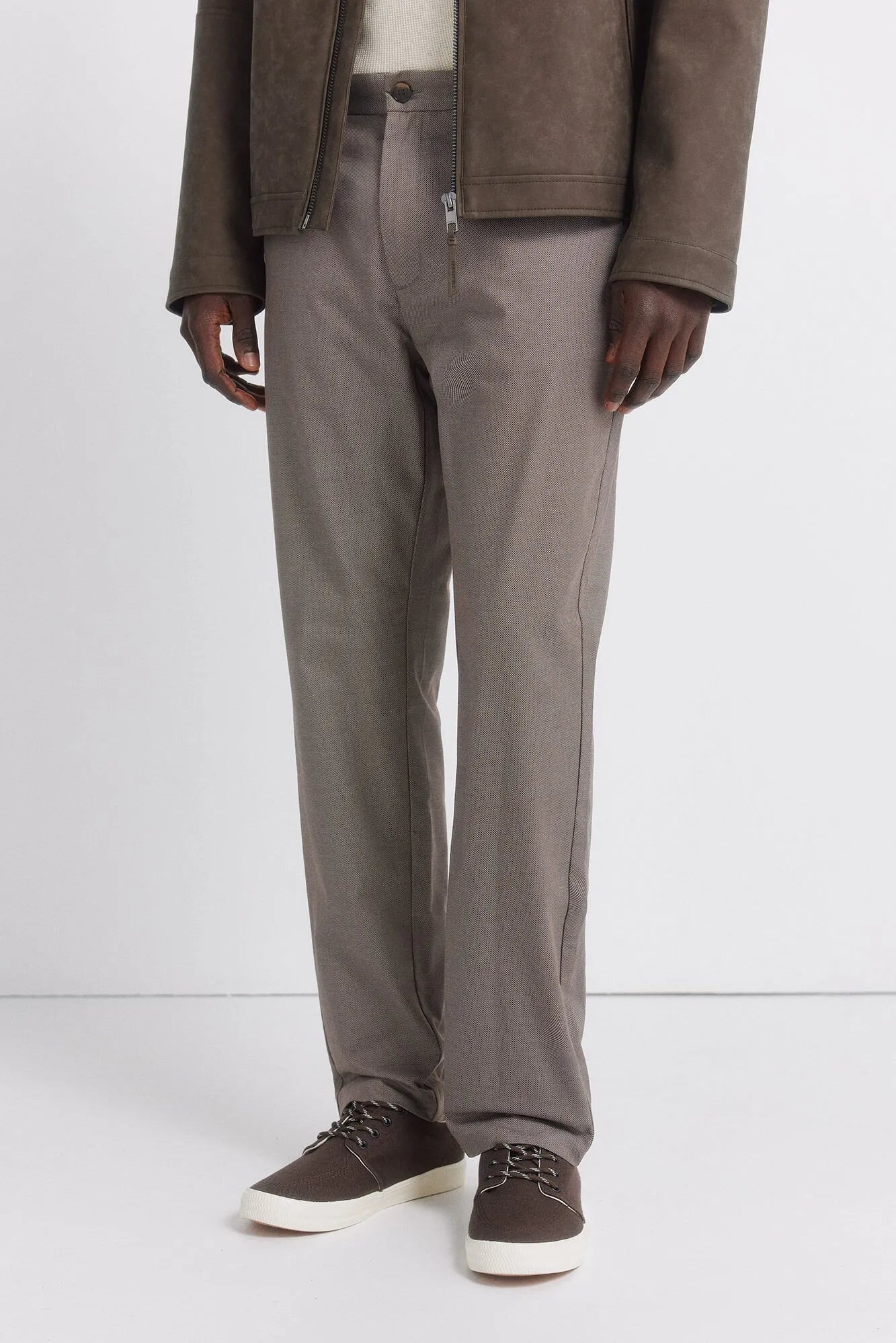 Springfield Brown Men Comfort Fit Chinos Trousers SKU: 1553723_35 Image 02