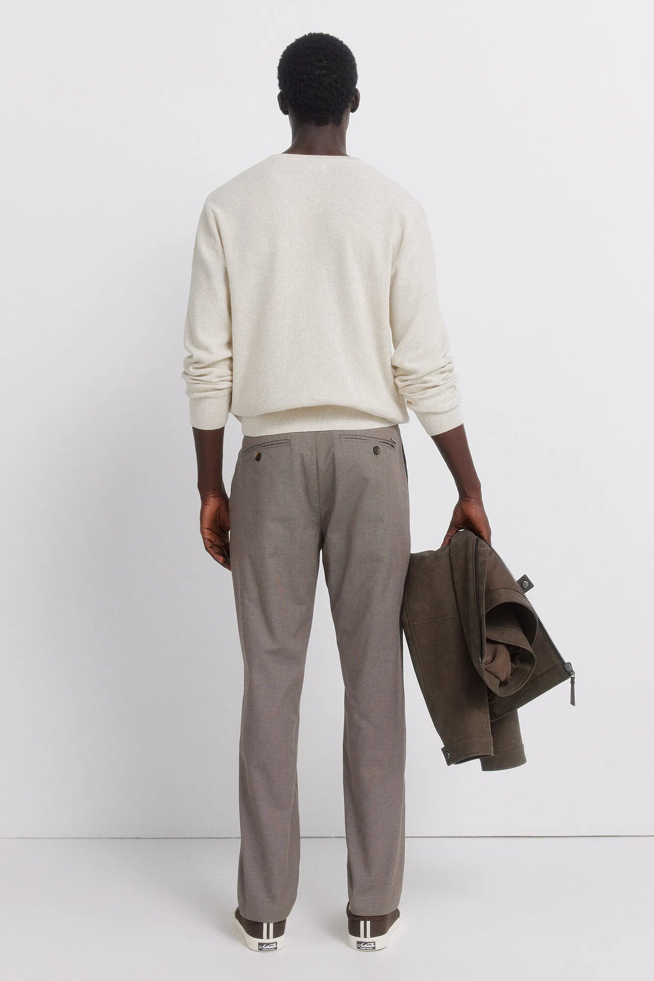 Springfield Brown Men Comfort Fit Chinos Trousers SKU: 1553723_35 Image 07