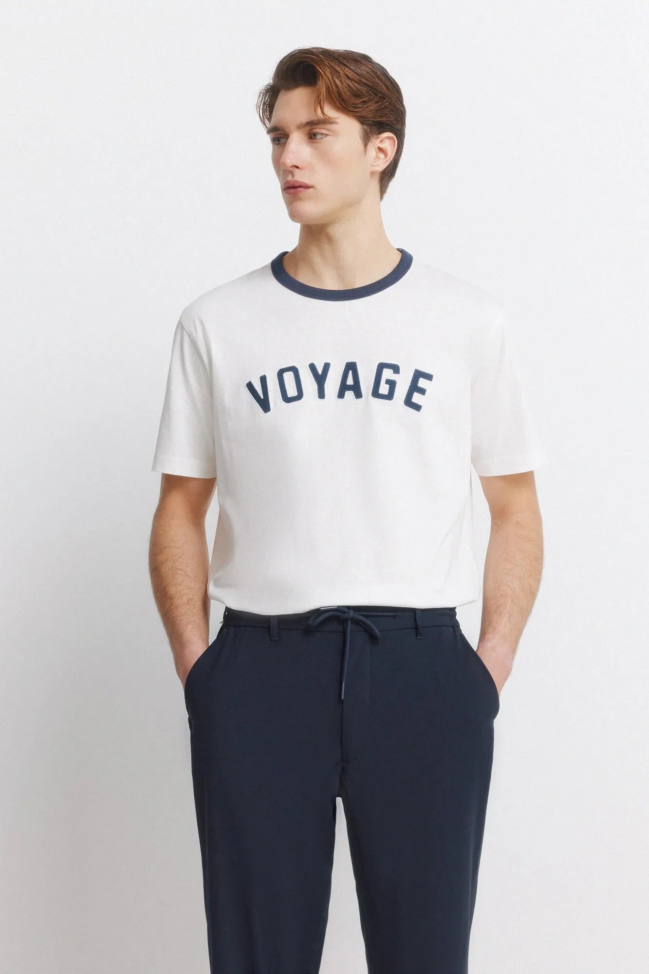 Springfield Blue Men Straight Relaxed Fit Trousers SKU: 1553726_11 Image 03