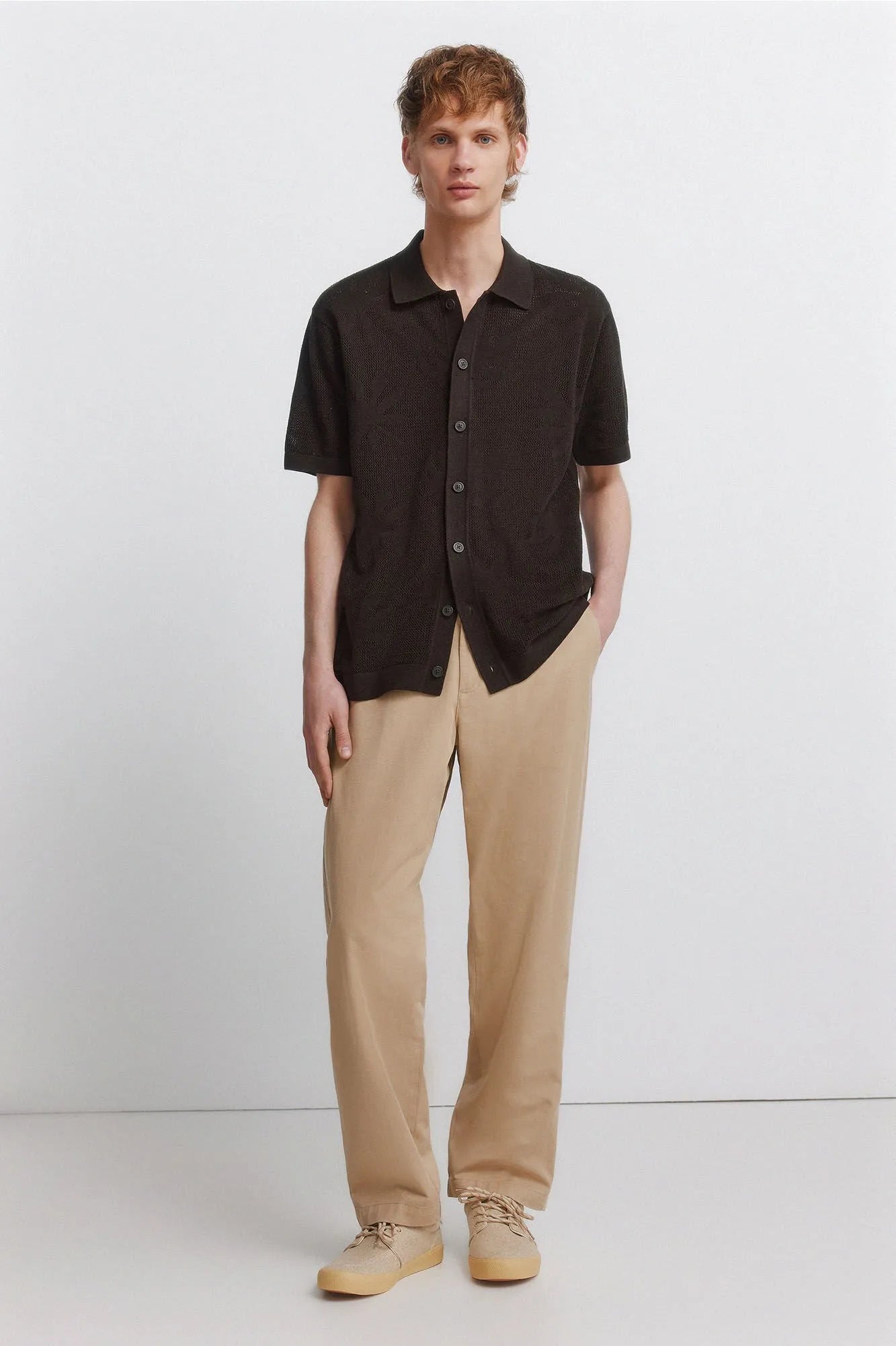 Springfield Blue Men Relaxed Fit Chinos SKU: 1553738_17 Image 01