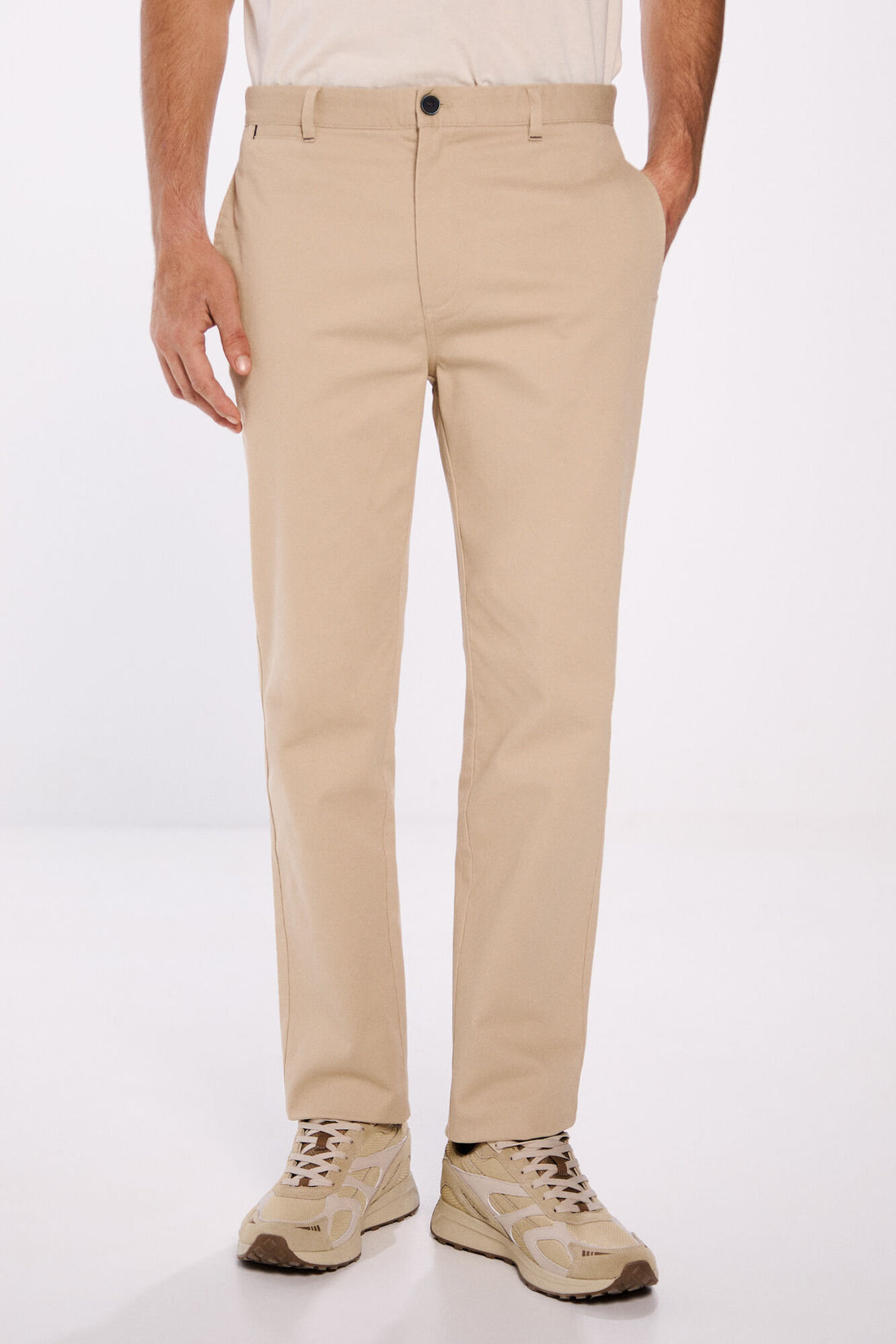 Springfield_Slim Fit Microstructure Pants_1559331_51_02