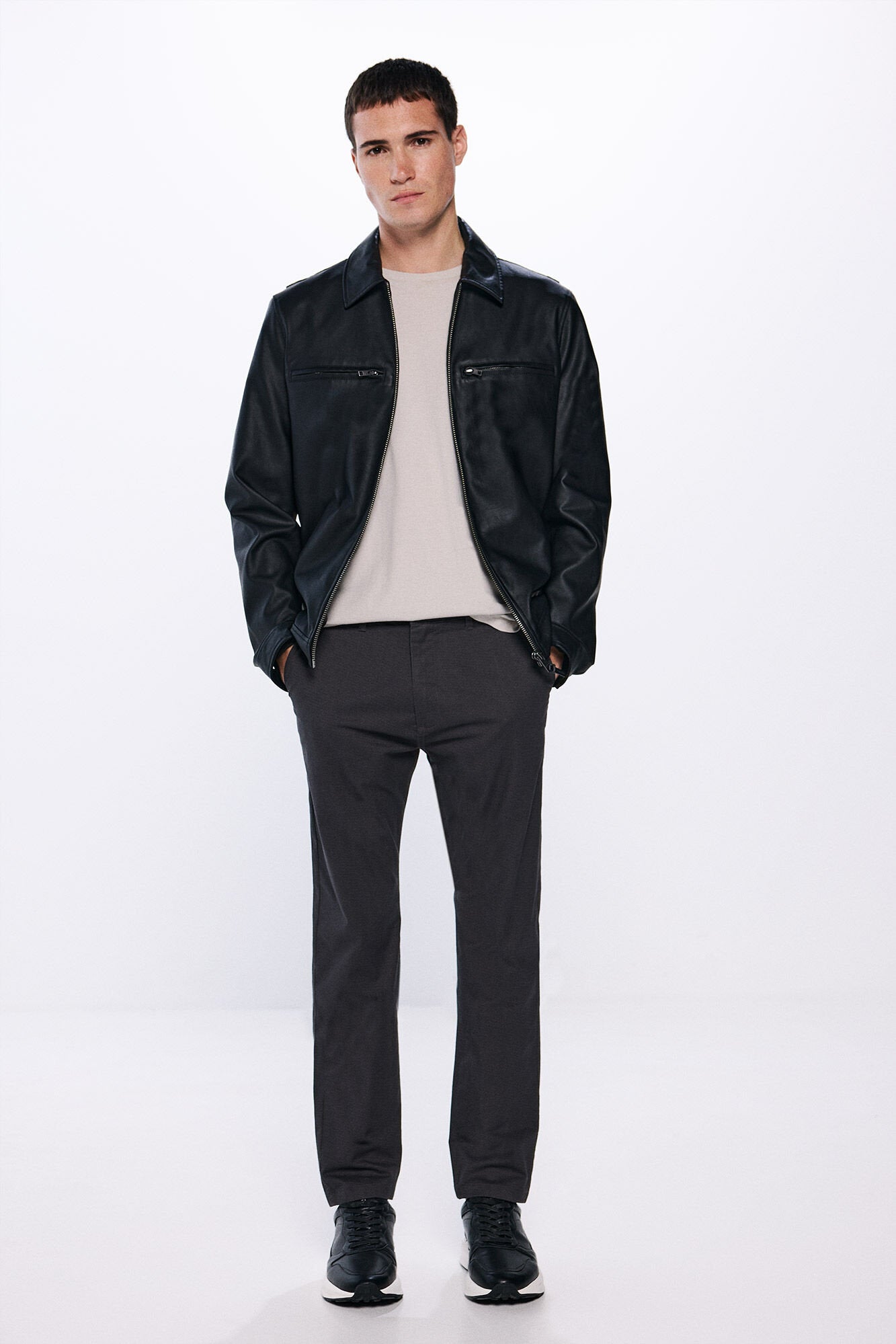 Springfield_Slim Fit Micro-Printed Chinos_1559332_42_01