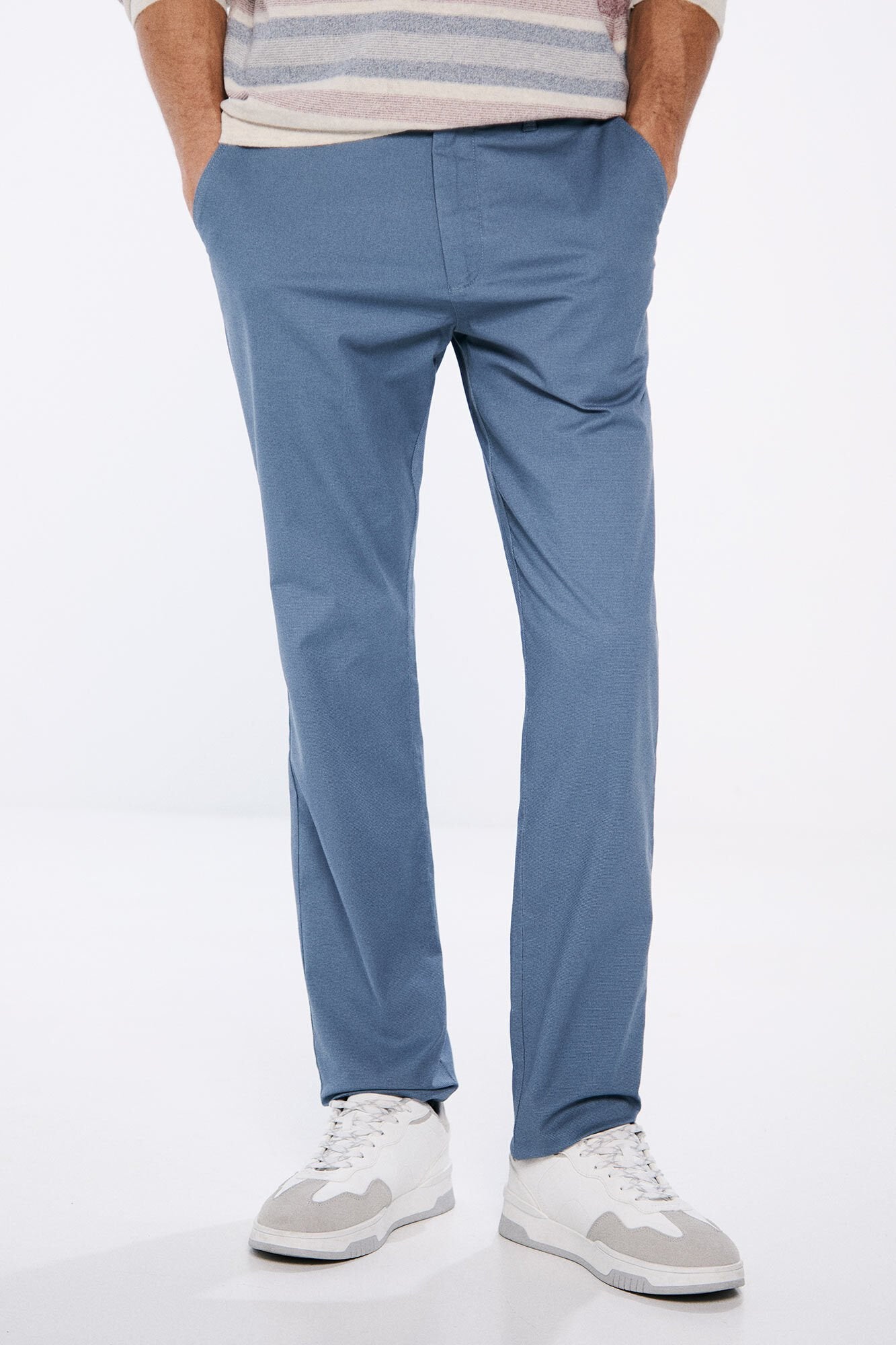 Springfield_Slim Fit Micro-Printed Chinos_1559333_15_02