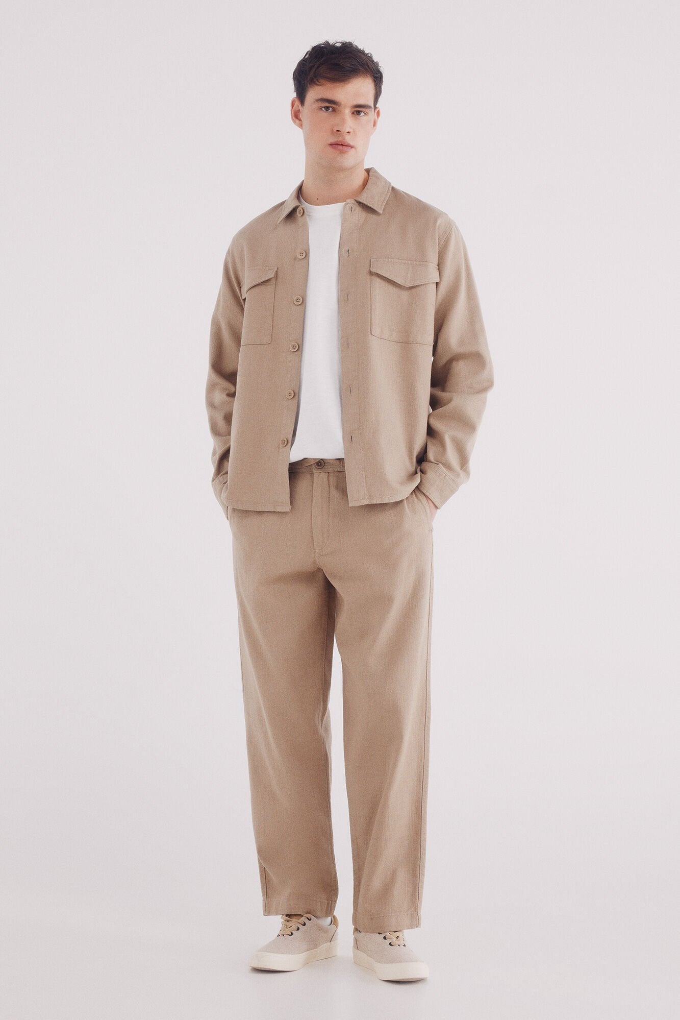 Springfield_Straight Fit Dobby Trousers_1559340_51_02