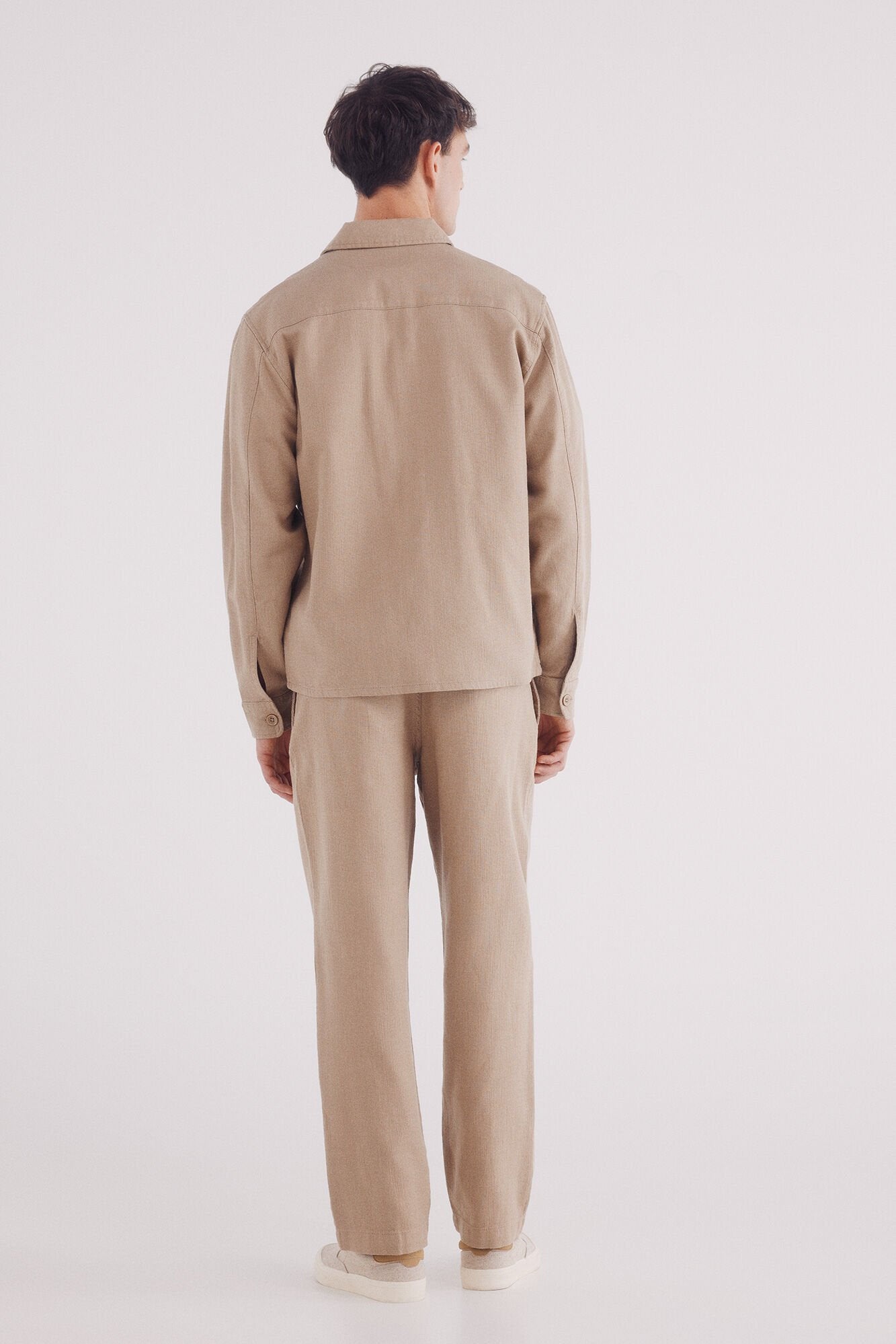 Springfield_Straight Fit Dobby Trousers_1559340_51_03