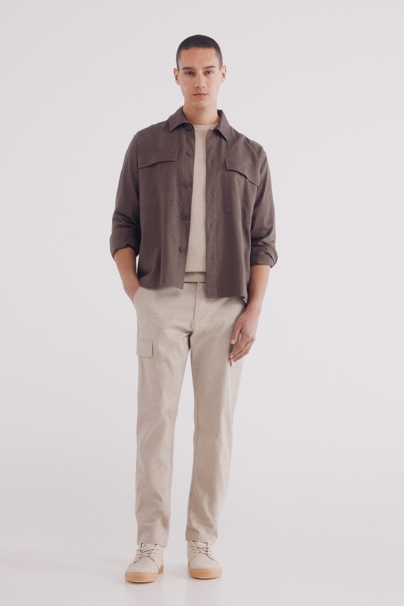 Springfield_Slim Fit Cargo Chinos_1559343_37_01