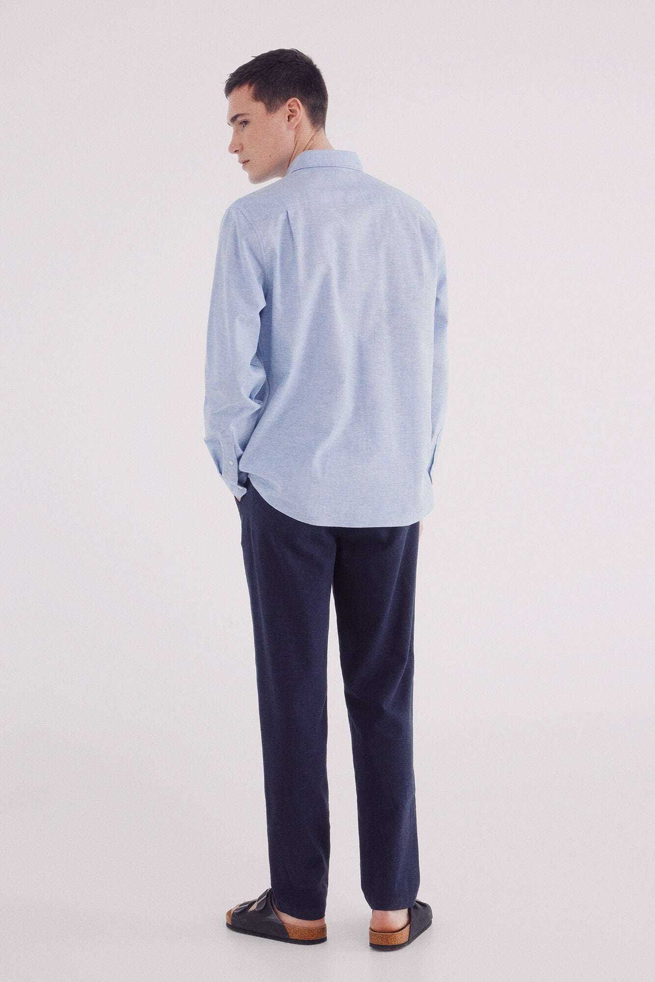 Springfield_Slim Fit Linen Chinos Trousers_1559348_12_04