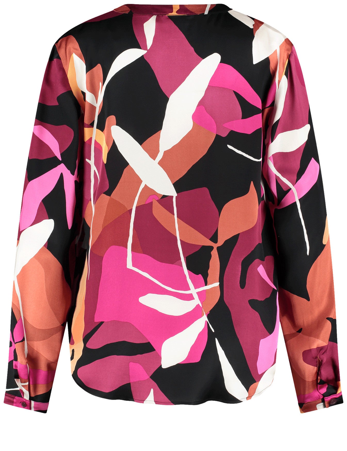 Gerry Weber_Black/Pumpkin/Azalea Aop_Blouse 1/1 Sleeve_160002-54008_1043_02