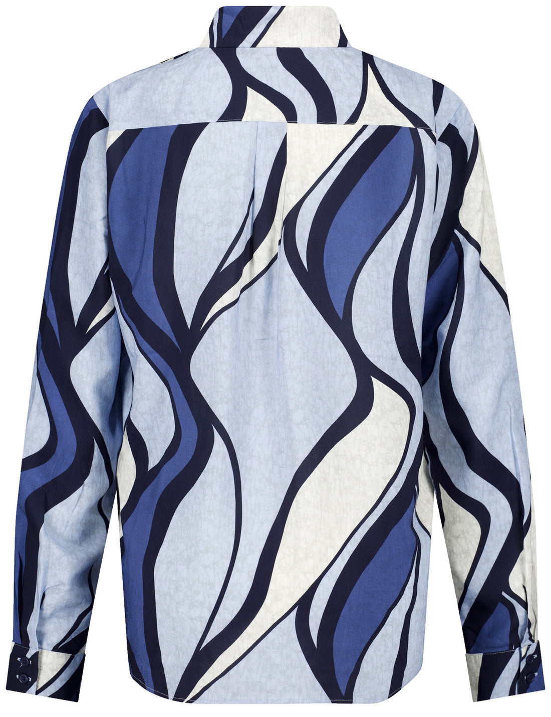 Gerry Weber_Blue Shaded Waveprint_Blouse 1/1 Sleeve_160026-54026_8132_02