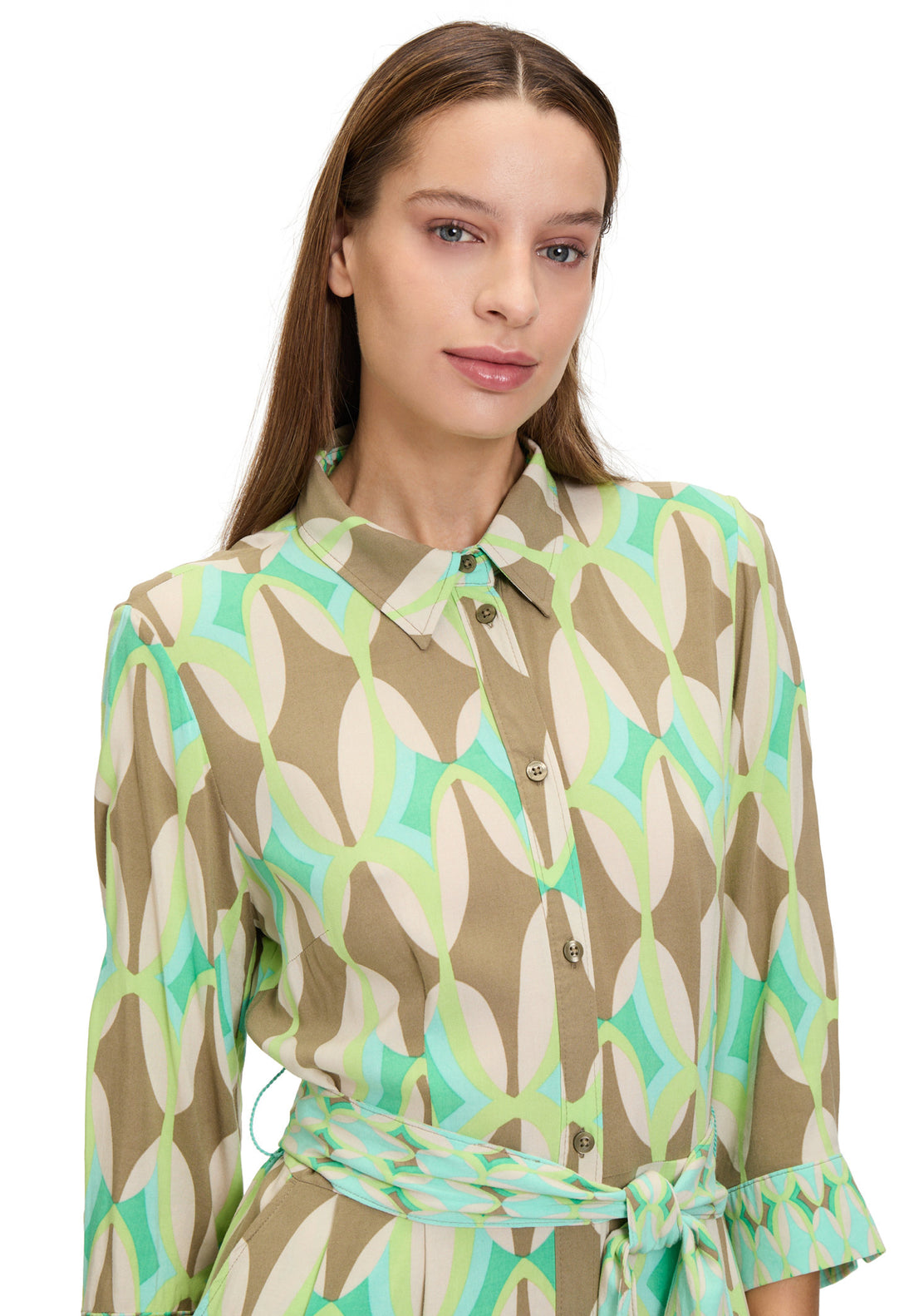 Betty Barclay_Flared Shirt Blouse Dress_1668-1124_5856_02
