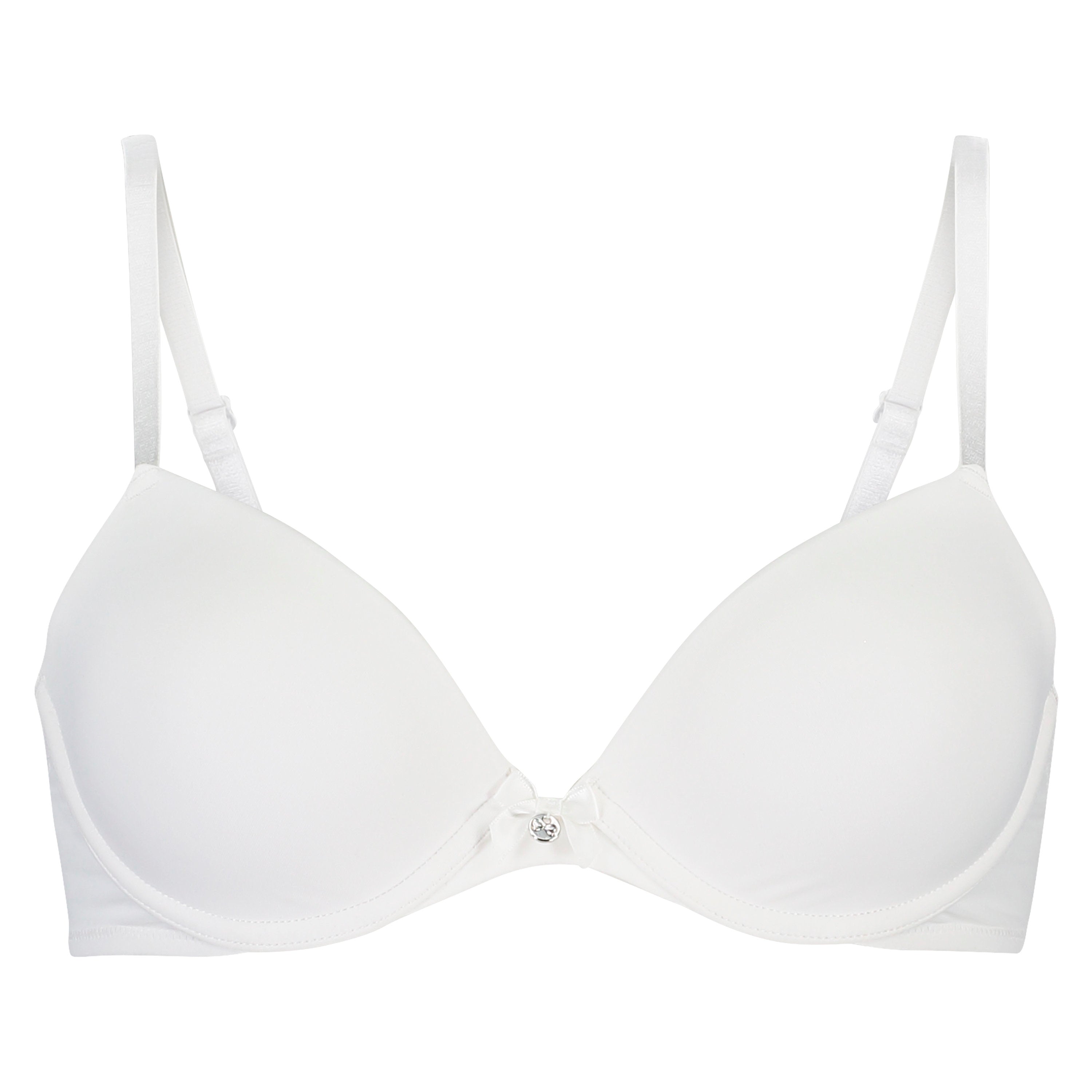 P&M Plunge Push Up Bra In Different Cup Sizes_166939_White_01