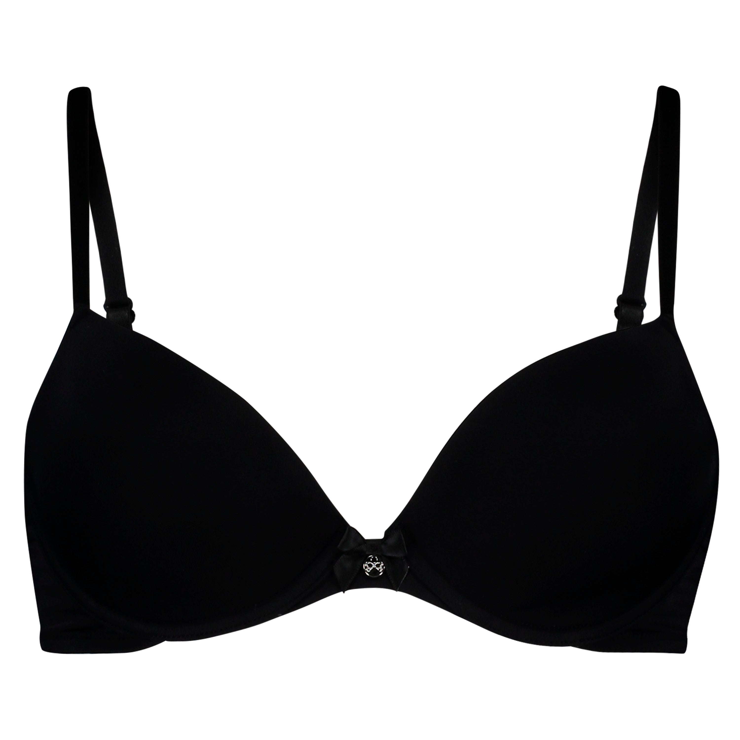 P&M Plunge Push Up Bra In Different Cup Sizes_166941_Black_01