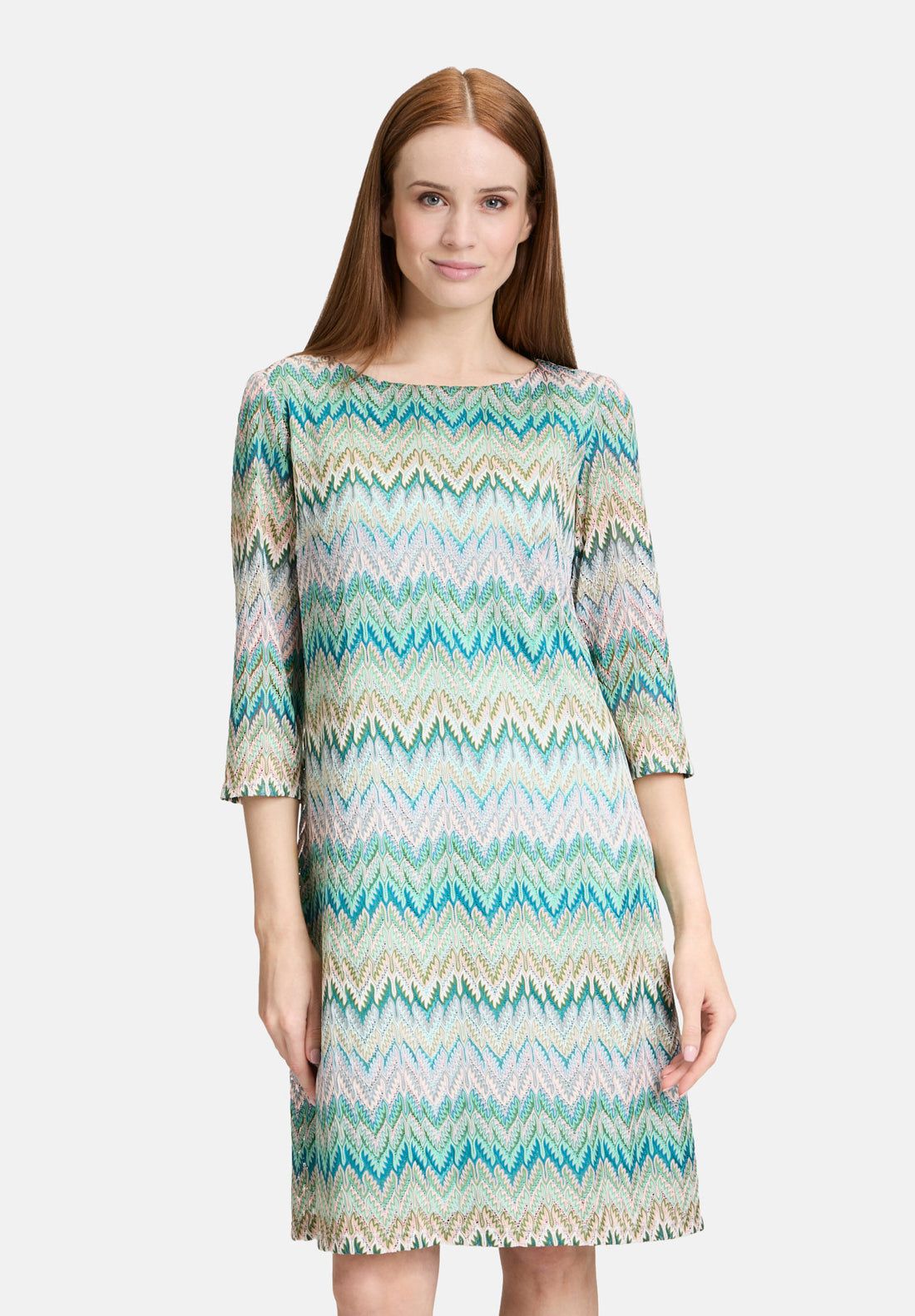 Betty Barclay_Sheath Dress with 3/4 Sleeves_1672-1115_5881_02