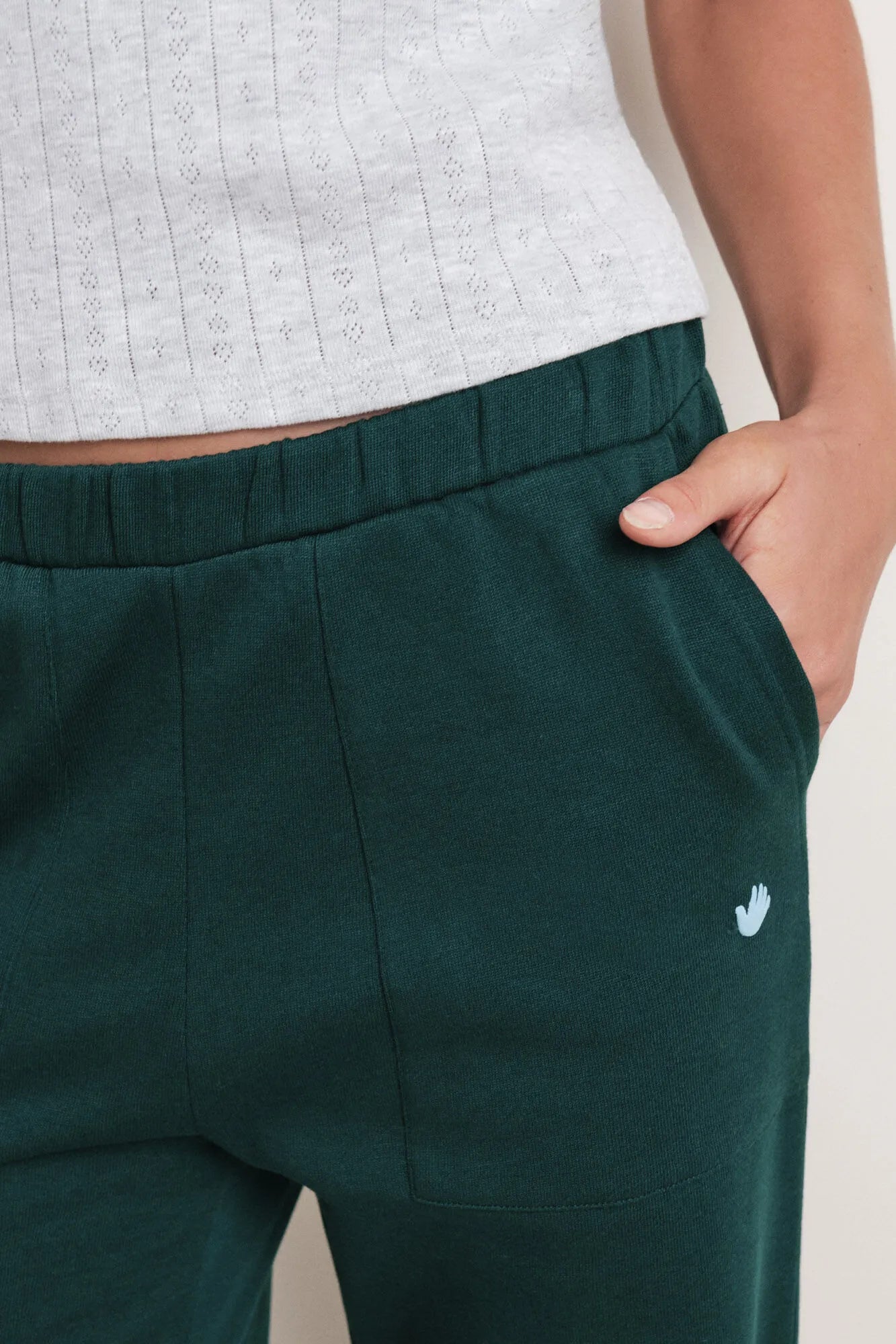 Women Secret_Bottle_Green Cotton Plush Flare Trouser_1672053_20_04