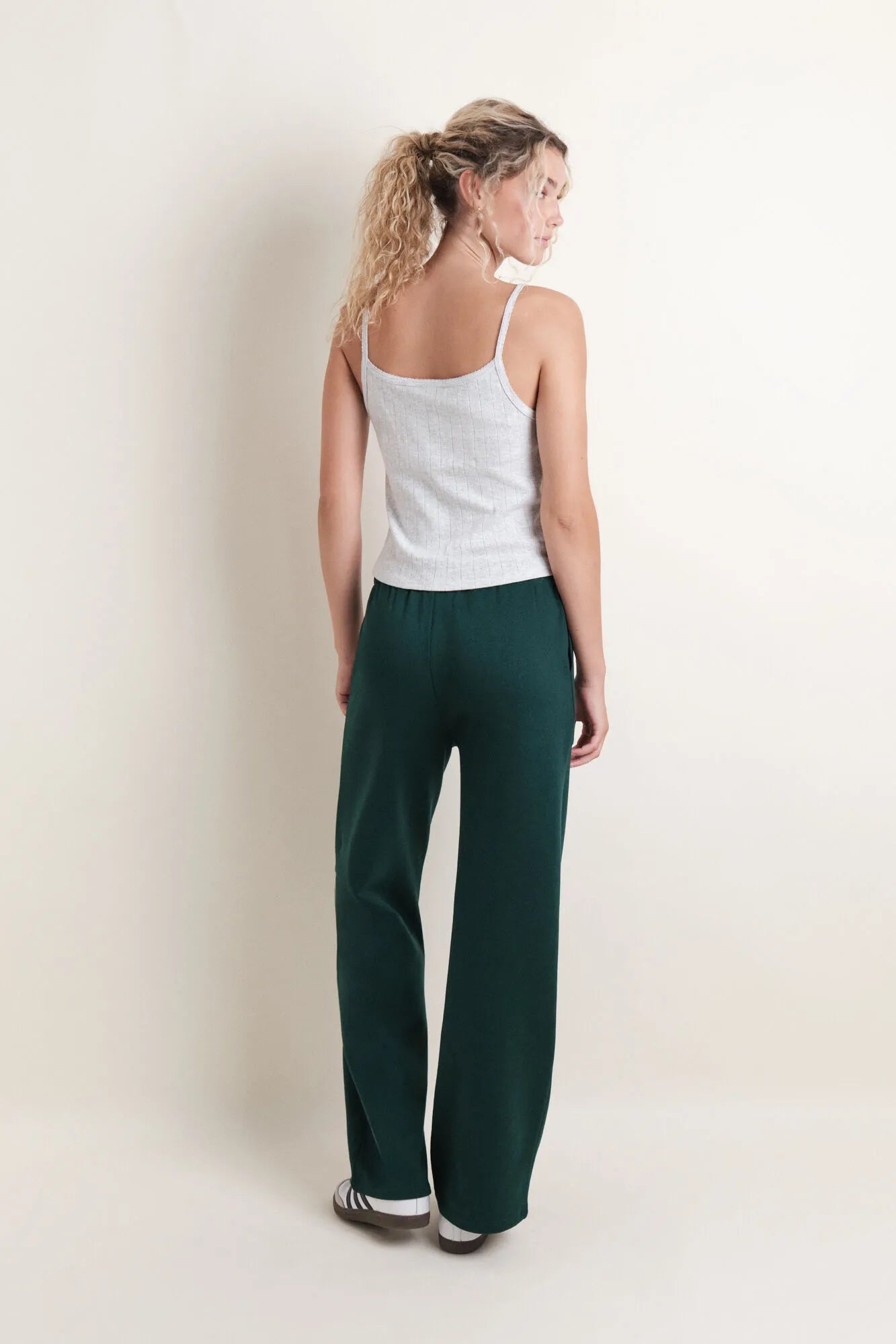 Women Secret_Bottle_Green Cotton Plush Flare Trouser_1672053_20_05