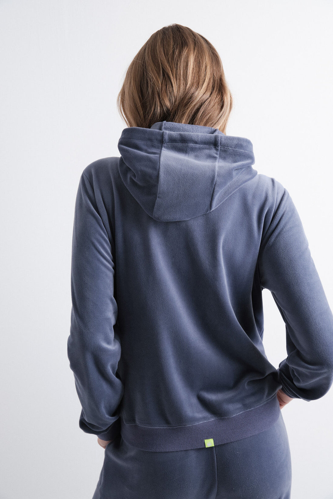 Women Secret_Blue_Blue Zip Fastening Velvet Jacket_1692014_15_02