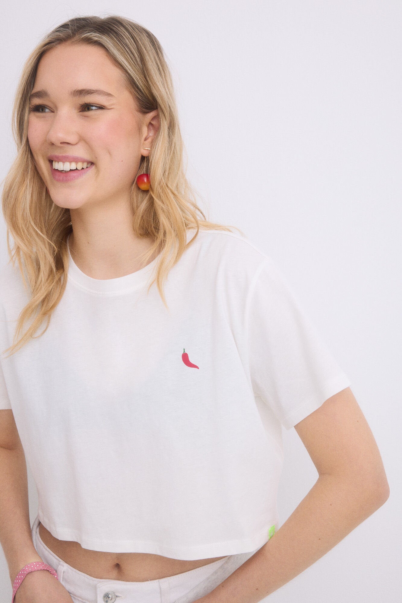 Women Secret_100% Cotton Yellow T-Shirt_1699111_96_03