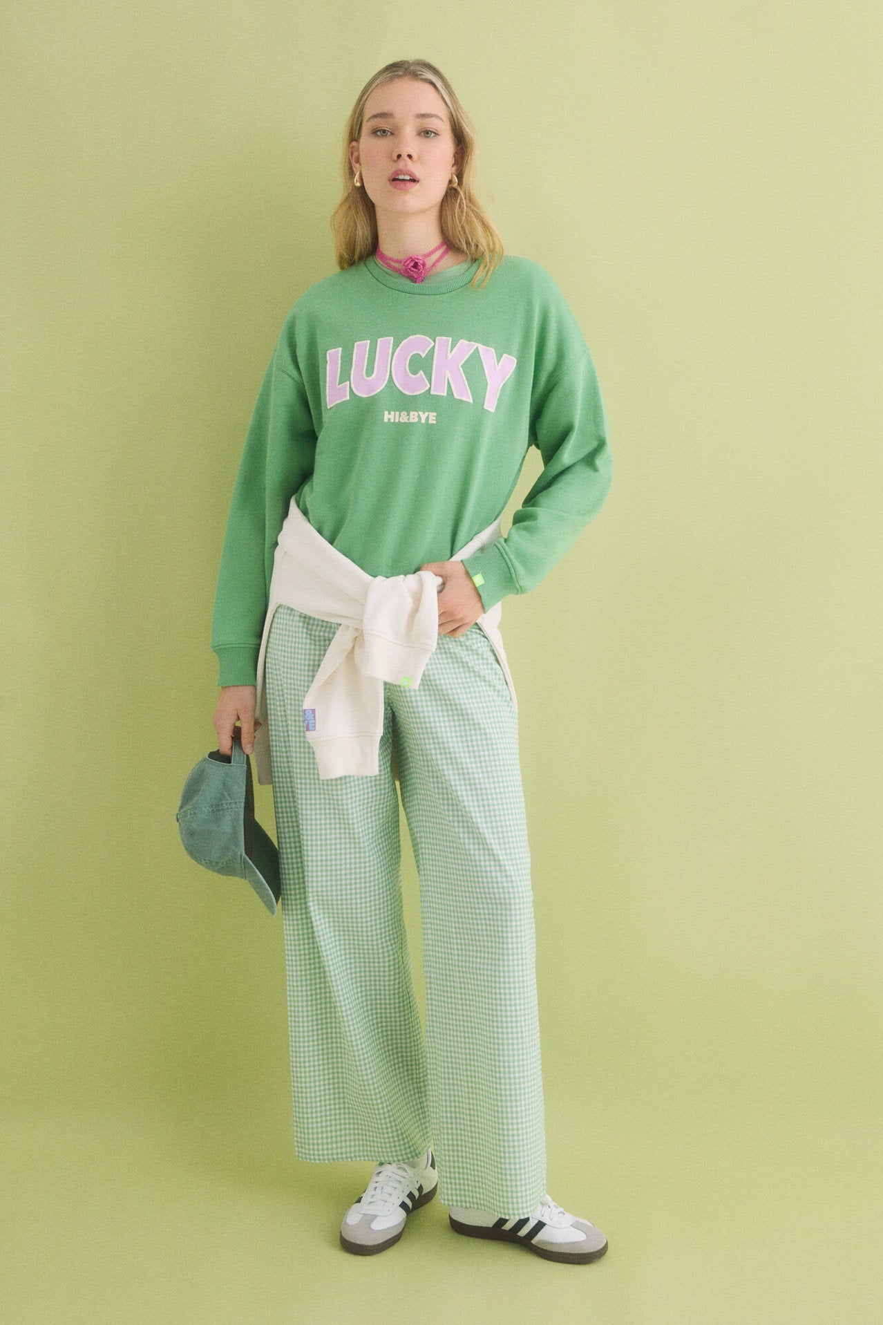 Women Secret_Green Cotton Fleece Sweatshirt_1699119_21_04