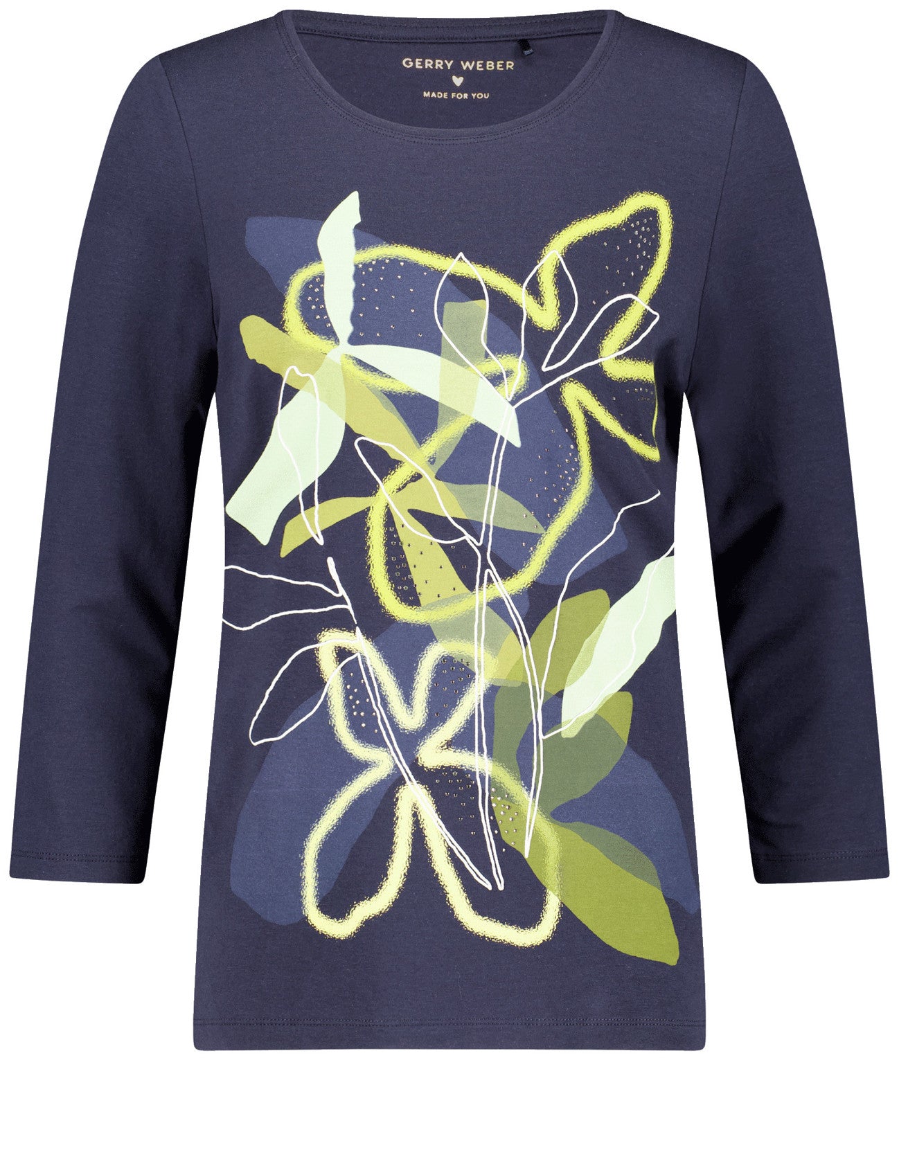 Gerry Weber_Night Sky / Green Shades / Plc_T-Shirt 1/2 Sleeve_170012-56061_8123_01