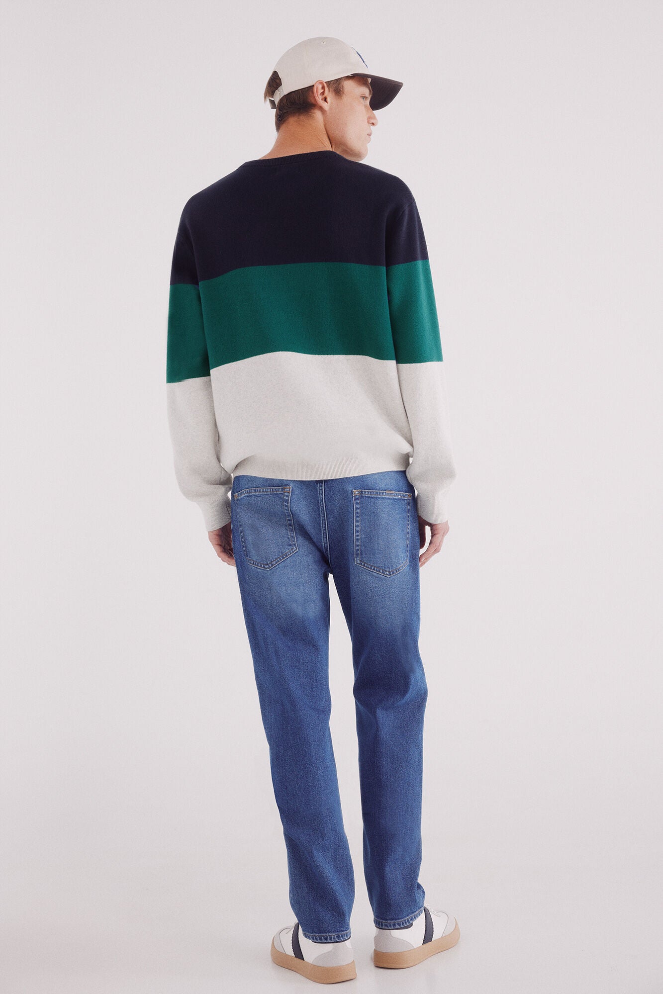 Springfield_Blue_Slim Fit Micro-Printed Chinos Pants_1752026_12_06