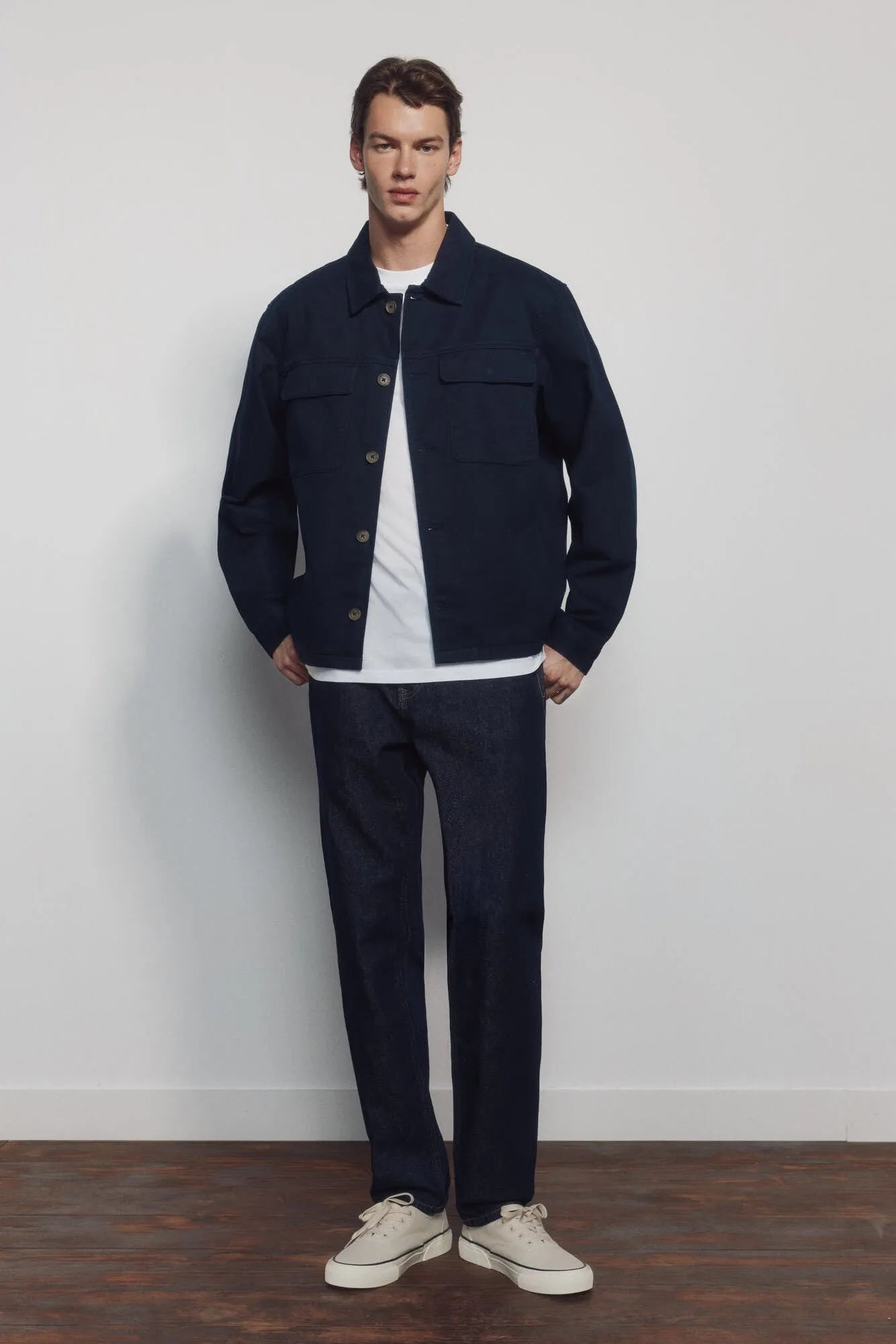 Springfield Blue Men Jeans Desized Wash Regular Fit SKU: 1753234_10 Image 01