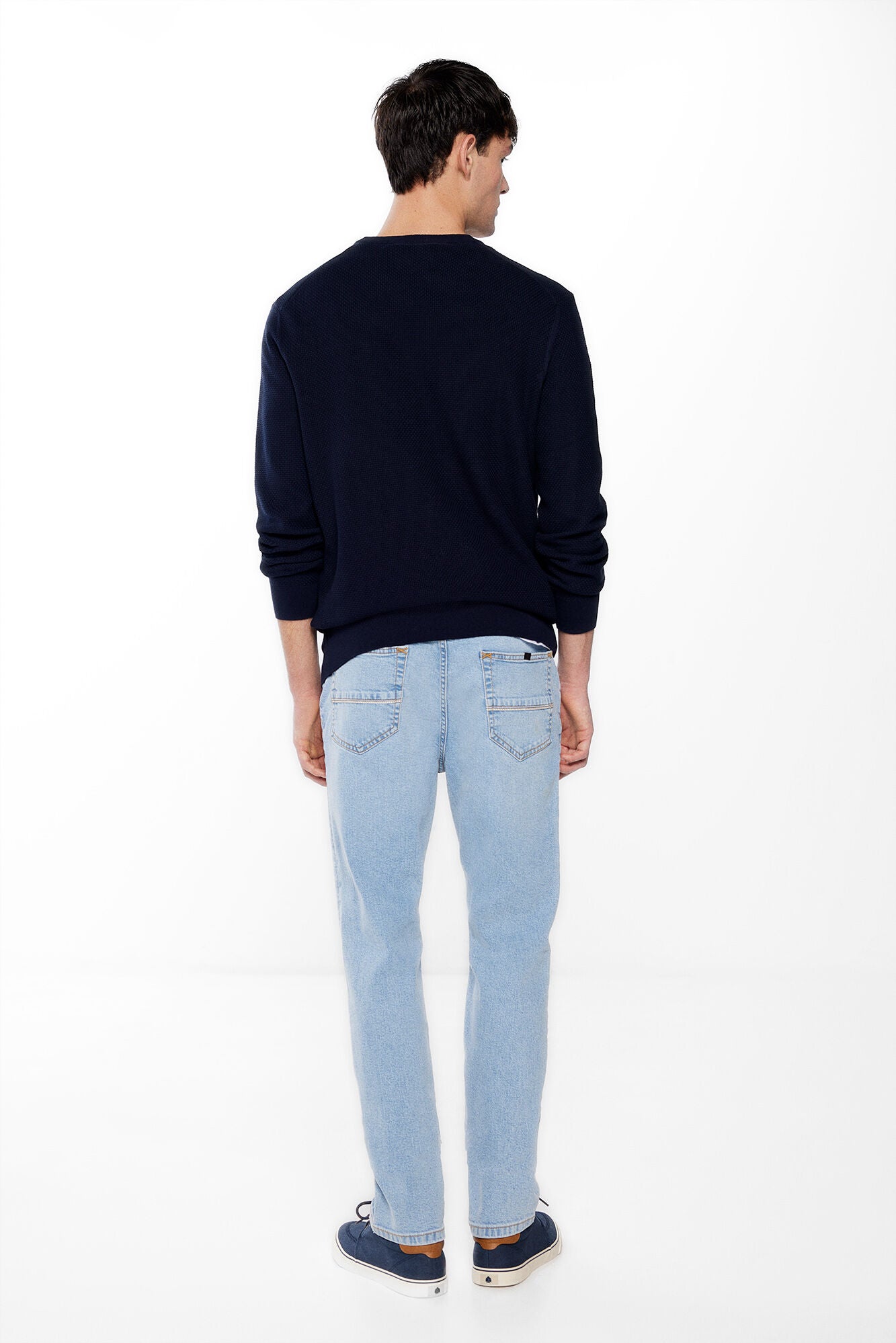 Light Wash Slim Fit Jeans - BEVAVA