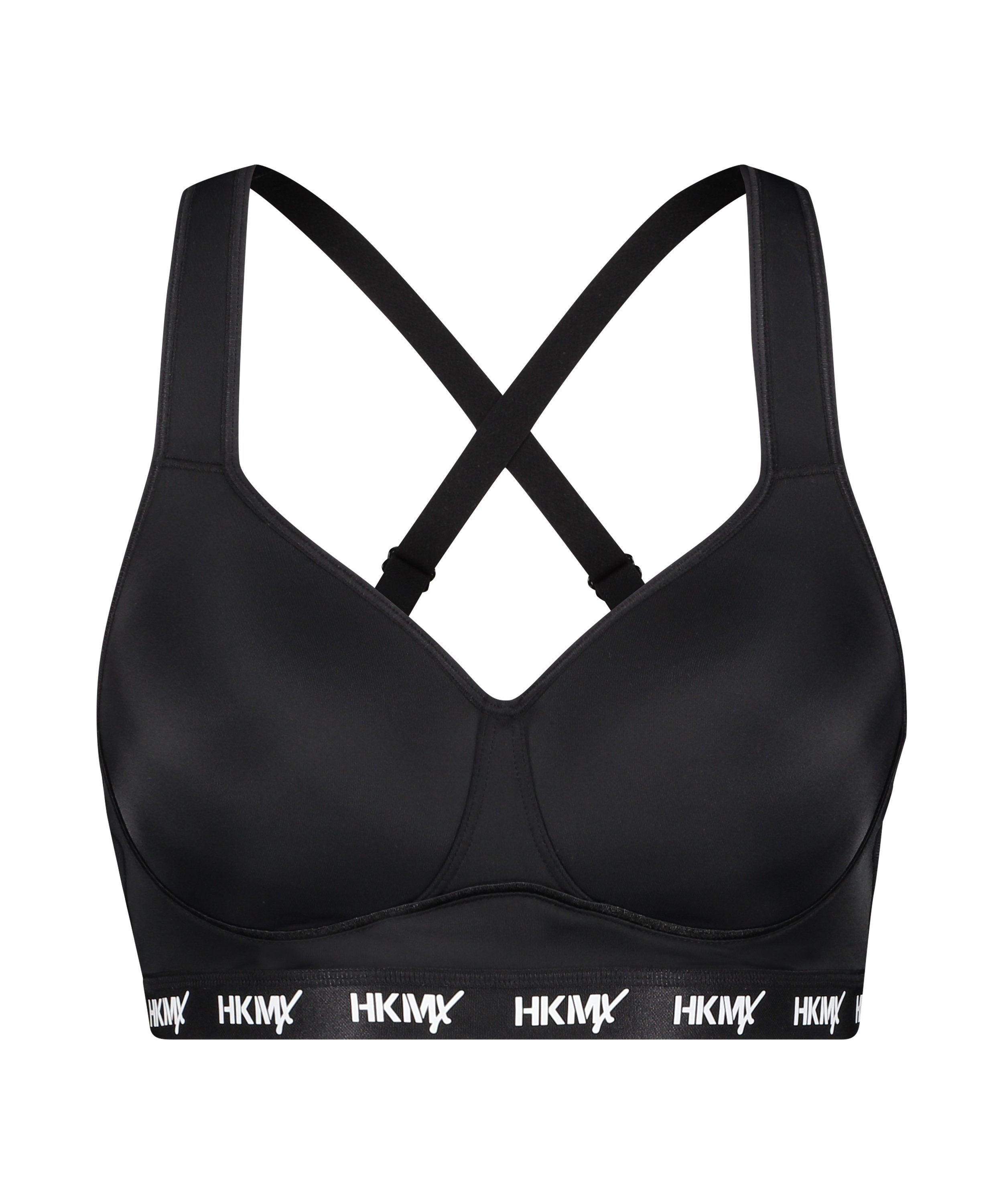 Hunkemoller_HKMX Sports Bra The ALL STAR Level 2 in Different Cup Sizes_175964_Black_05