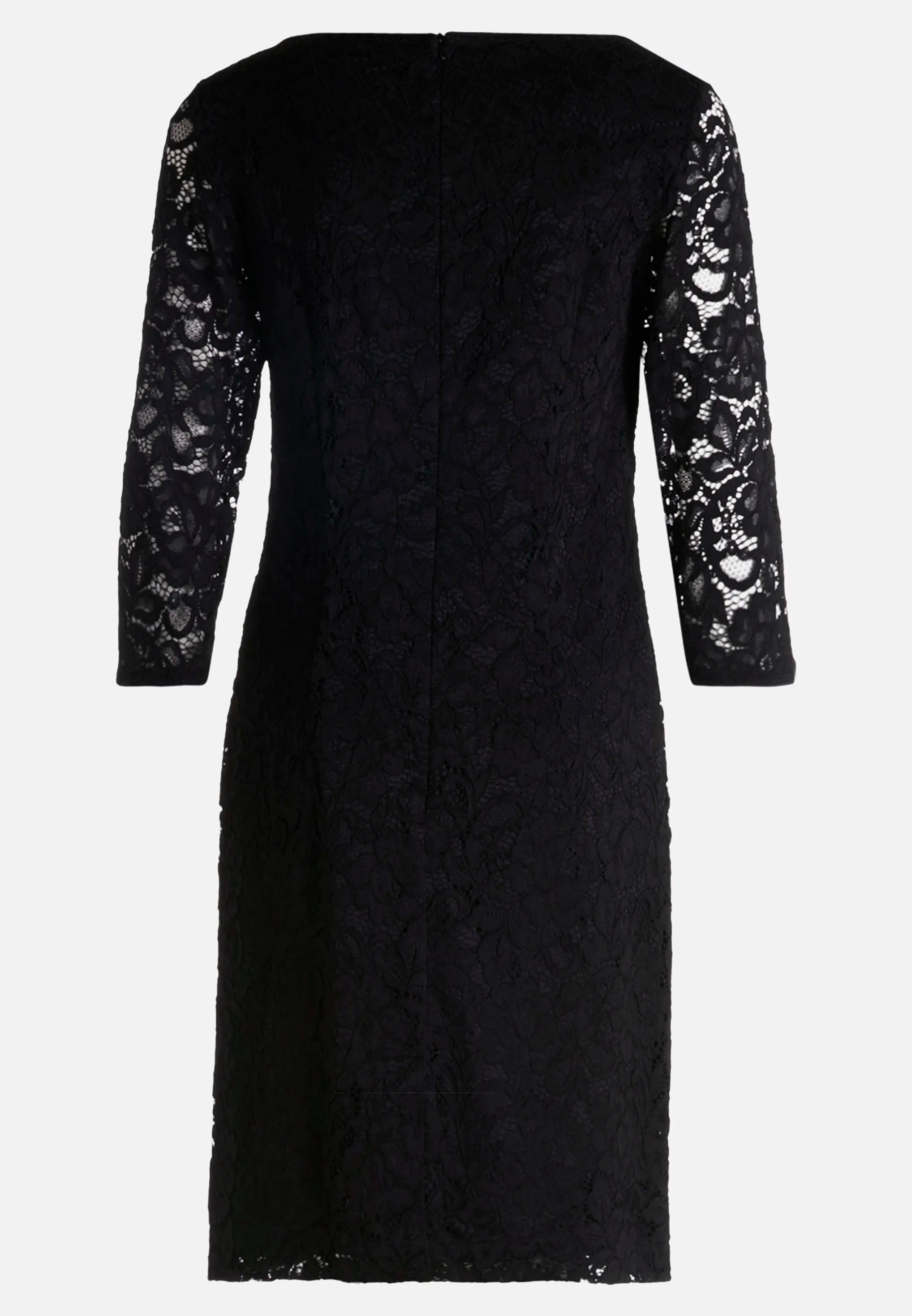 Betty Barclay_Black_Sheath Dress with 3/4 Sleeves_1768-1612_9045_04