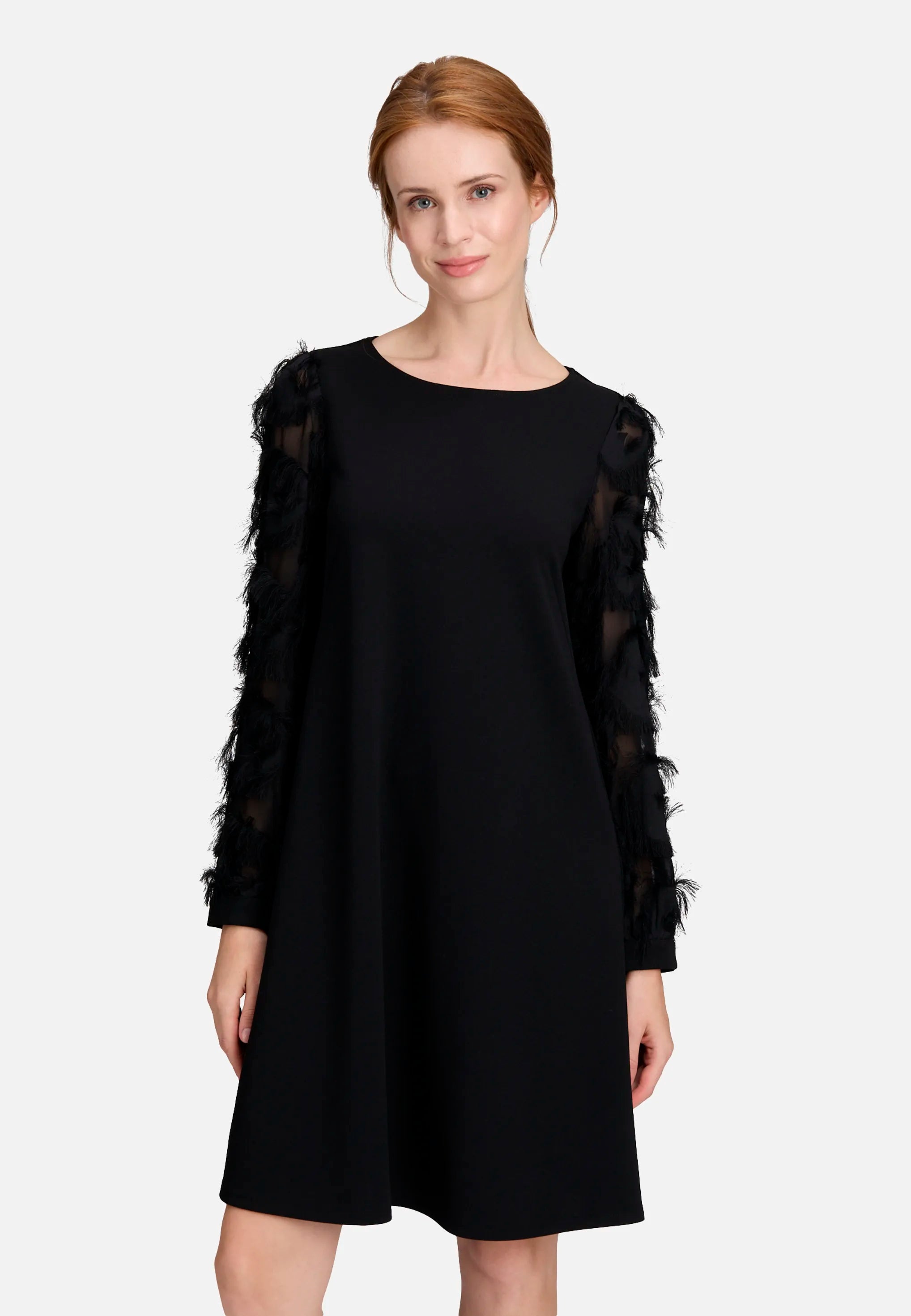 Betty Barclay_Black_Long-Sleeved Sheath Dress_1785-2420_9045_02