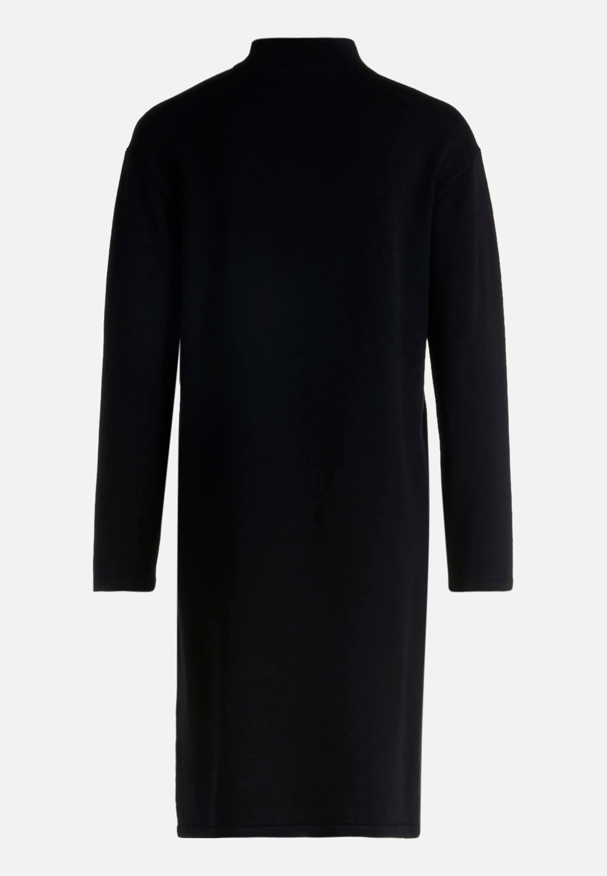 Betty Barclay_Black_Knit Dress with Stand-Up Collar_1786-2907_9045_05