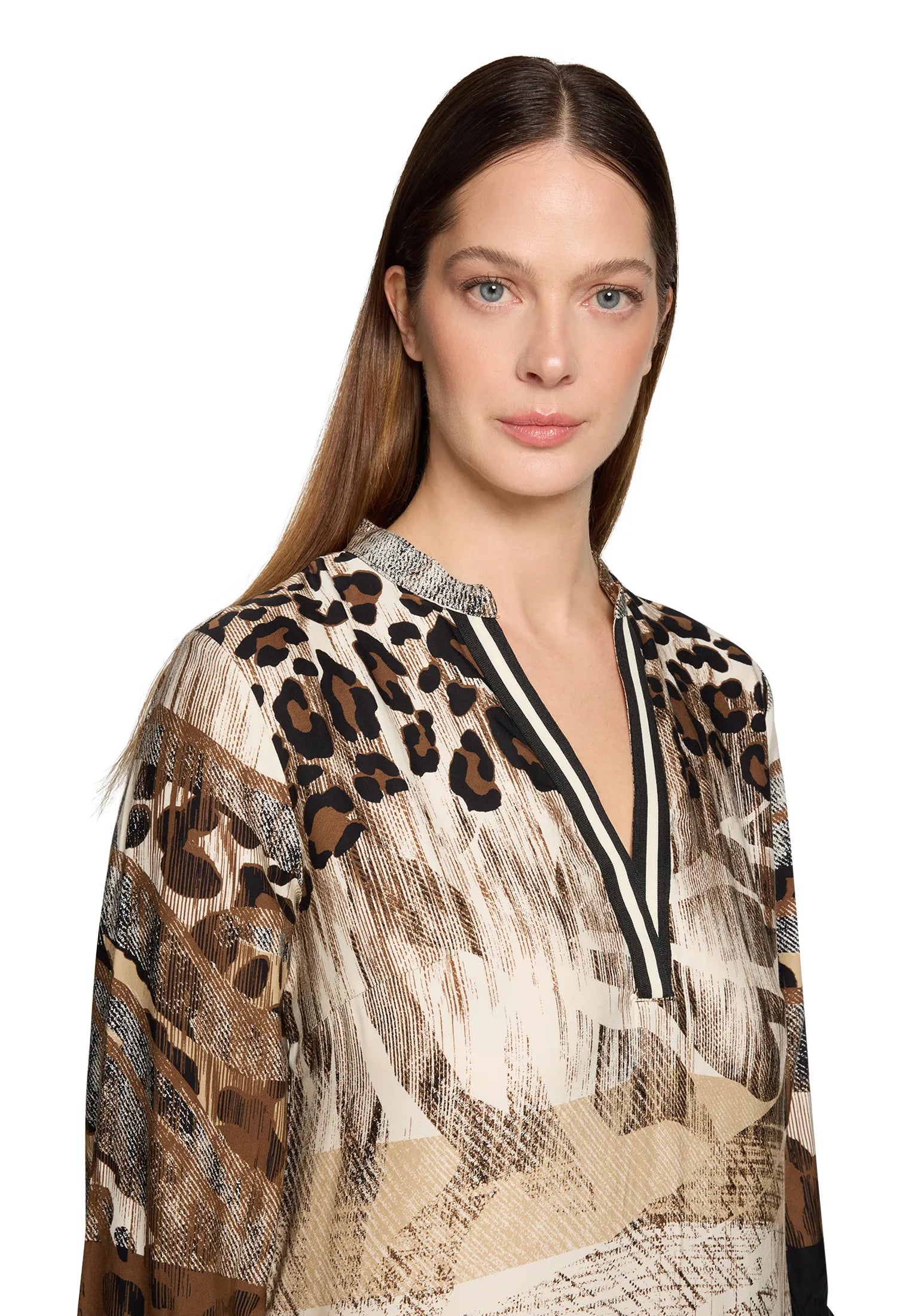 Betty Barclay Cream/Black Women Dress Short 3/4 Sleeve SKU: 1821-1790_1891 Image 05