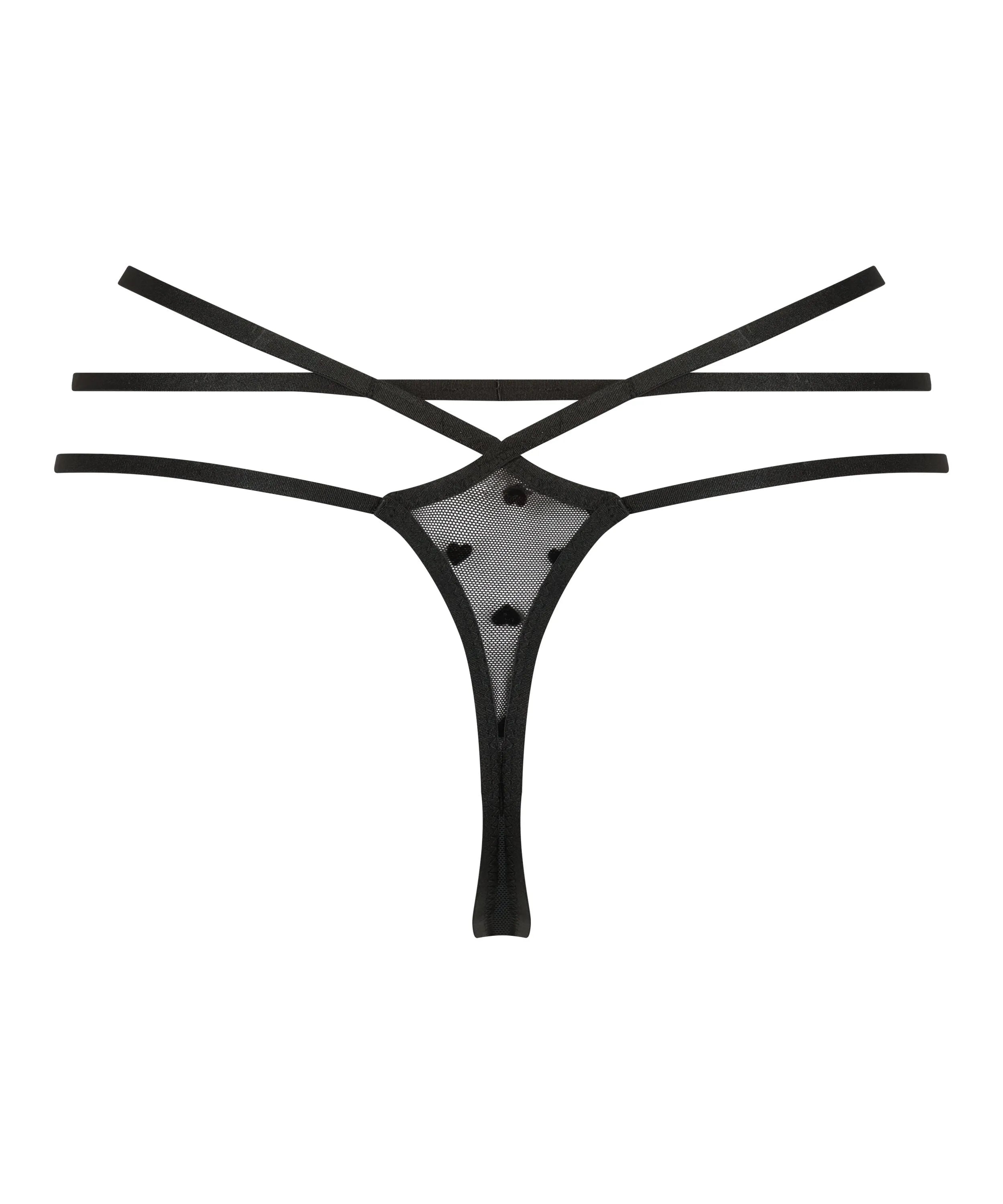 Hunkemoller Black Women Melda Thong SKU: 191796_Black Image 05