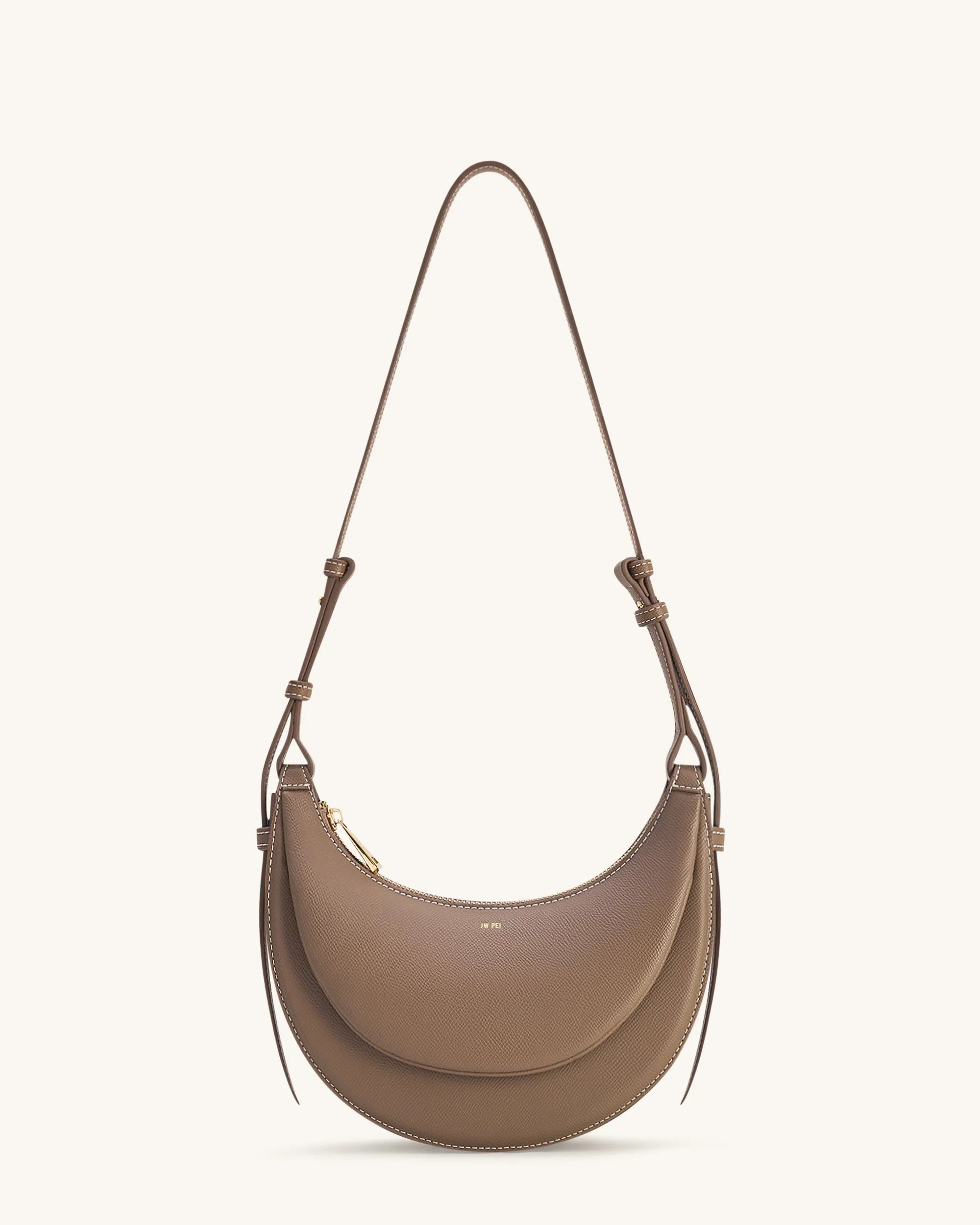 JW PEI Taupe Women Sharon Crossbody Bag - Taupe SKU: 1C131-33_Taupe Image 01
