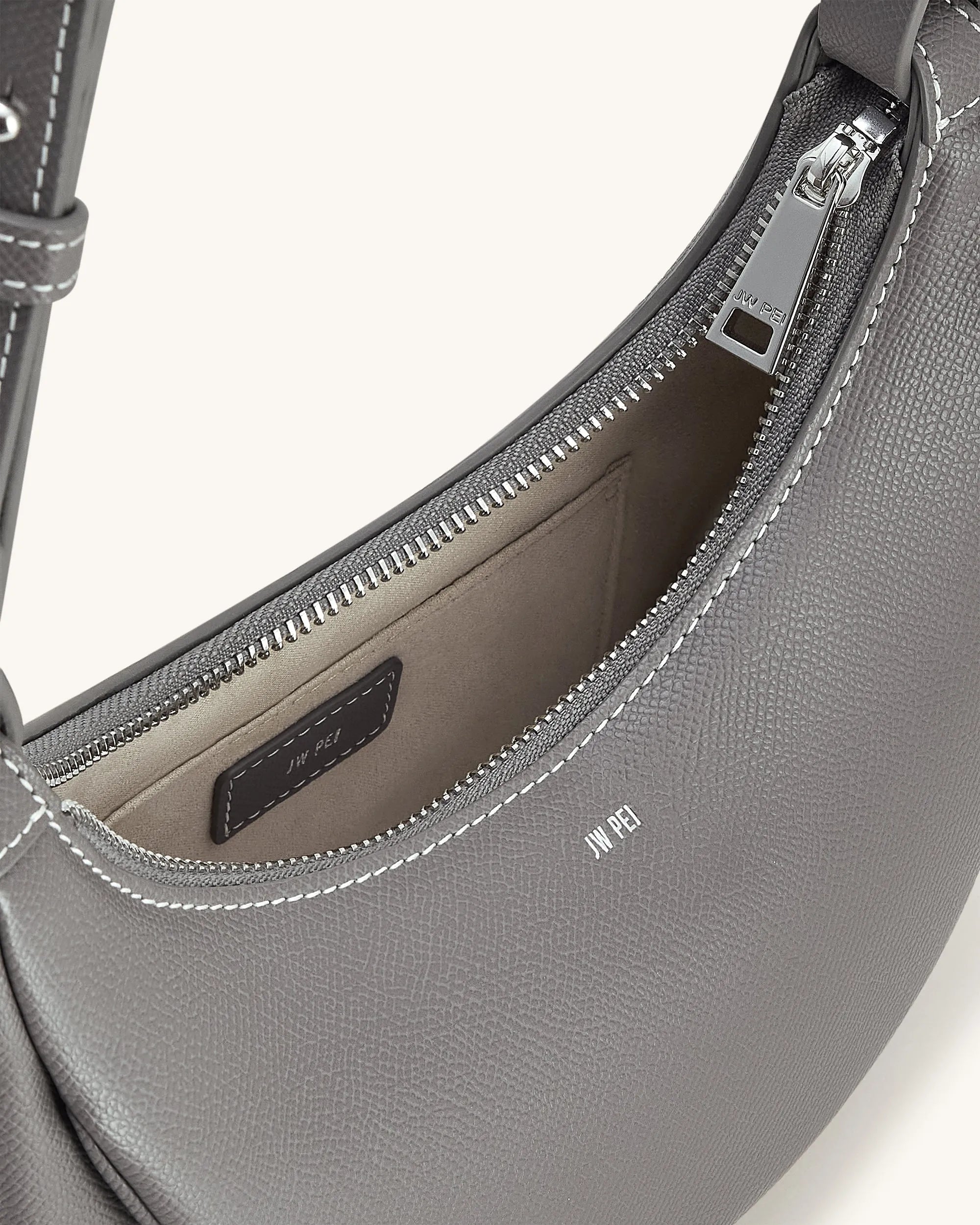 JW PEI Grey Women Sharon Crossbody Bag - Grey SKU: 1C131-9_Grey Image 04