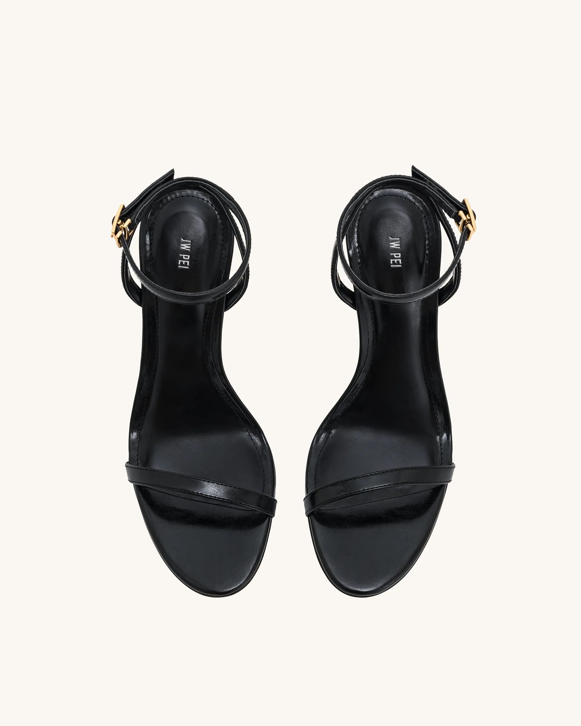 JW PEI_Black_Alivia Gold Metal Heel Sandals_1SDS27-1_Black_04