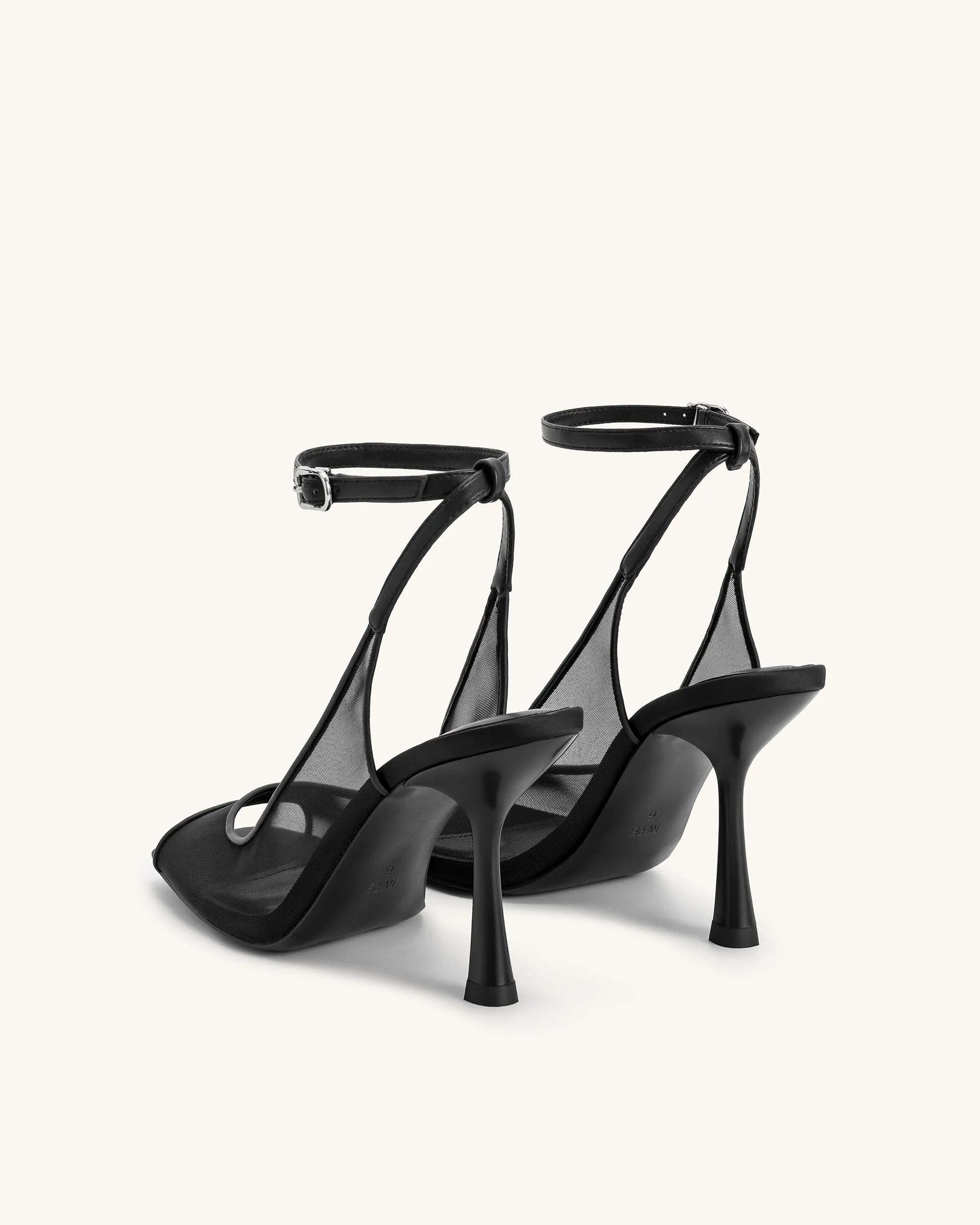 JW PEI_Black_Serenity Open Toe Mesh Slingback Sandal_1SDS50-1_Black_05