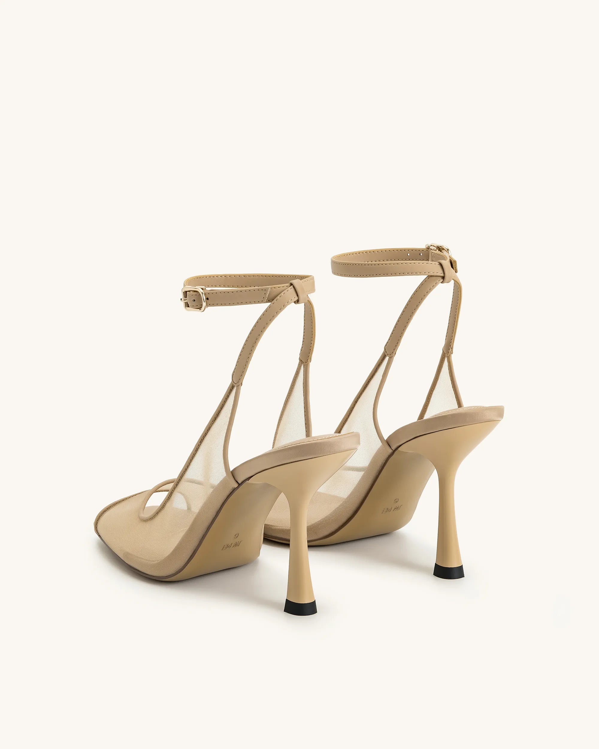 JW PEI_Khaki_Serenity Open Toe Mesh Slingback Sandals_1SDS50-3_Khaki_05