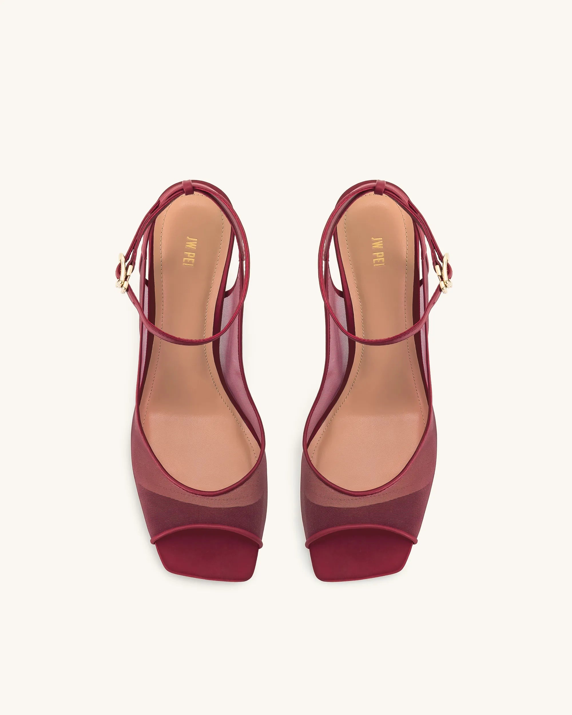 JW PEI_Burgundy_Serenity Open Toe Mesh Slingback Sandals_1SDS50-4_Burgundy_01