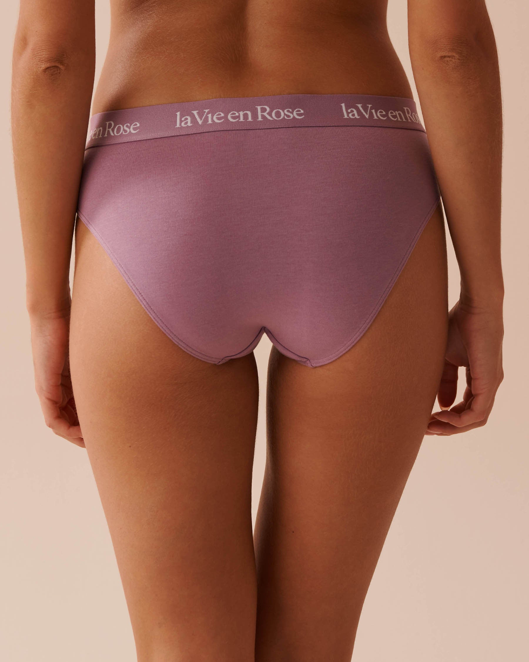 Cotton and Logo Elastic Band Bikini Panty_20100492_50072_03