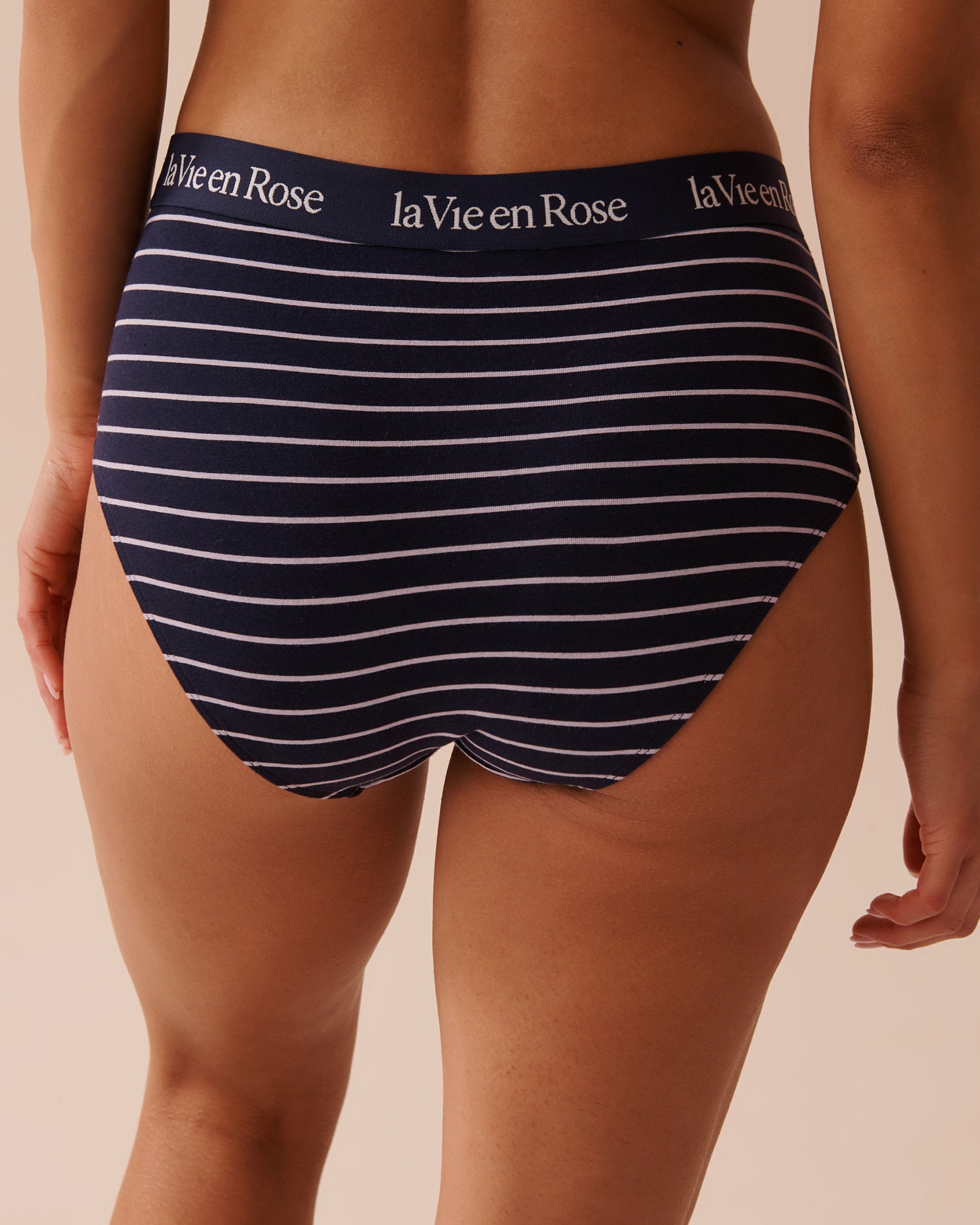 Cotton and Logo Elastic Band High Waist Bikini Panty_20100494_P40359_02