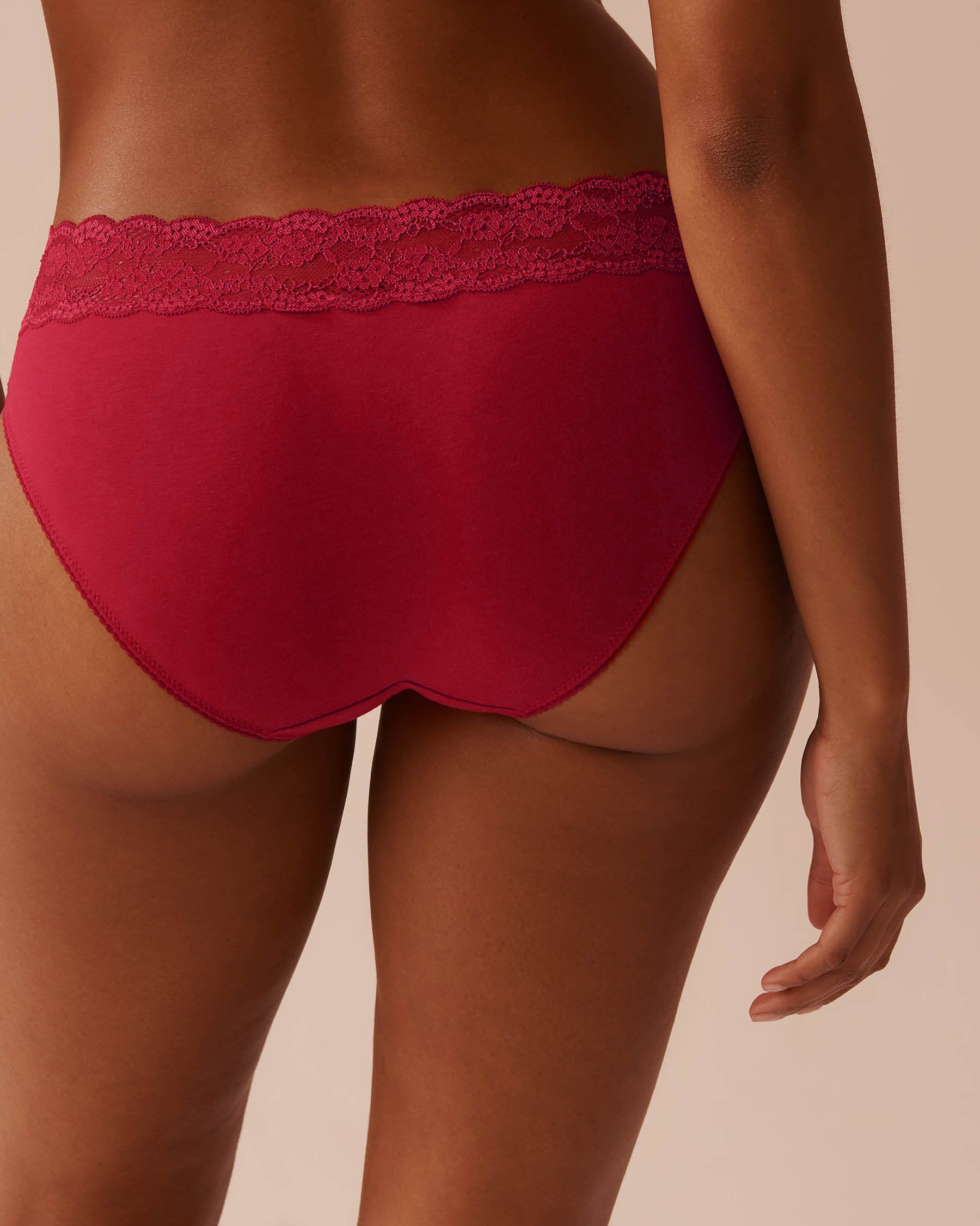 Cotton and Lace Band Bikini Panty_20100512_60169_02