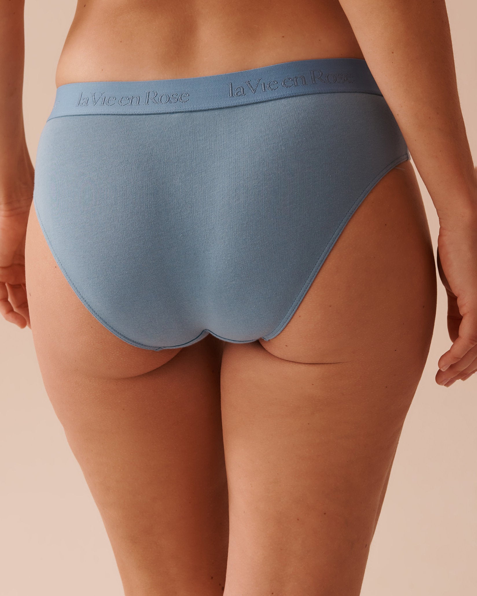 Cotton and Logo Elastic Band Bikini Panty_20100518_40202_02