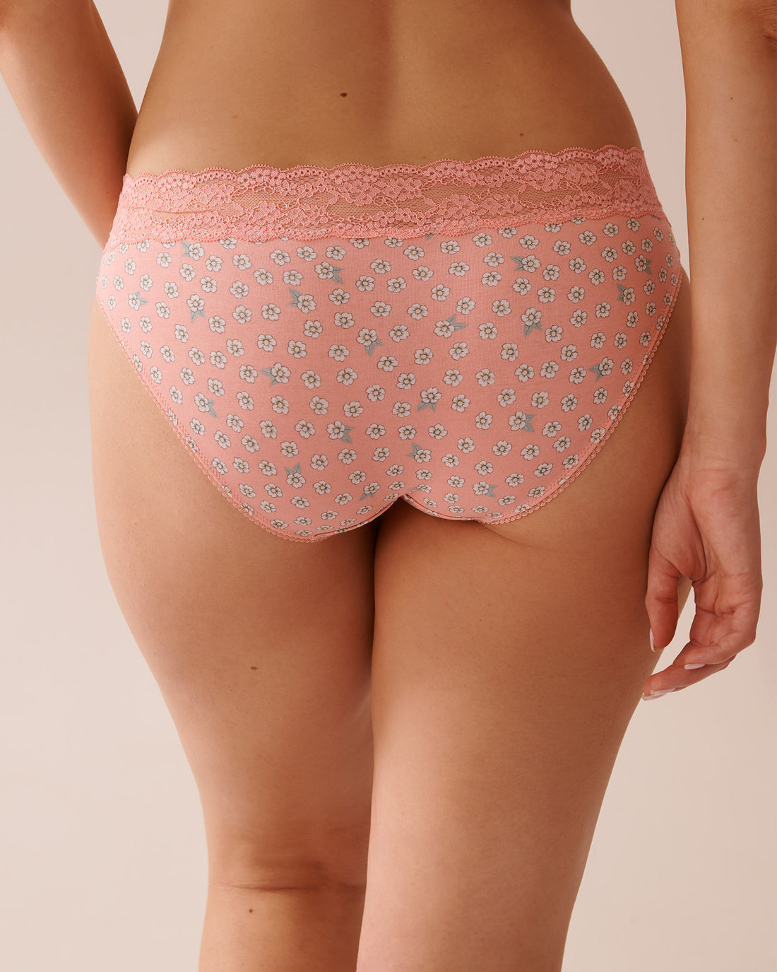 La Vie en Rose_Cotton and Lace Band Bikini Panty_20100570_P70069_02