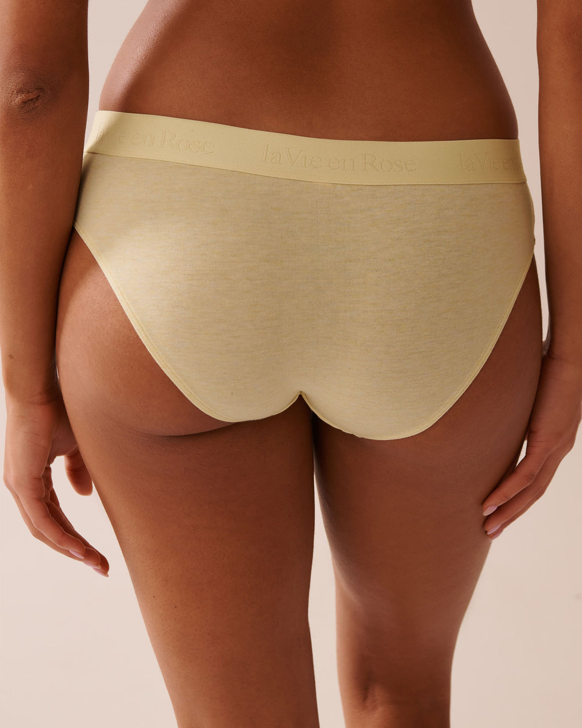 La Vie en Rose_Cotton and Logo Elastic Band Bikini Panty_20100578_70044_02