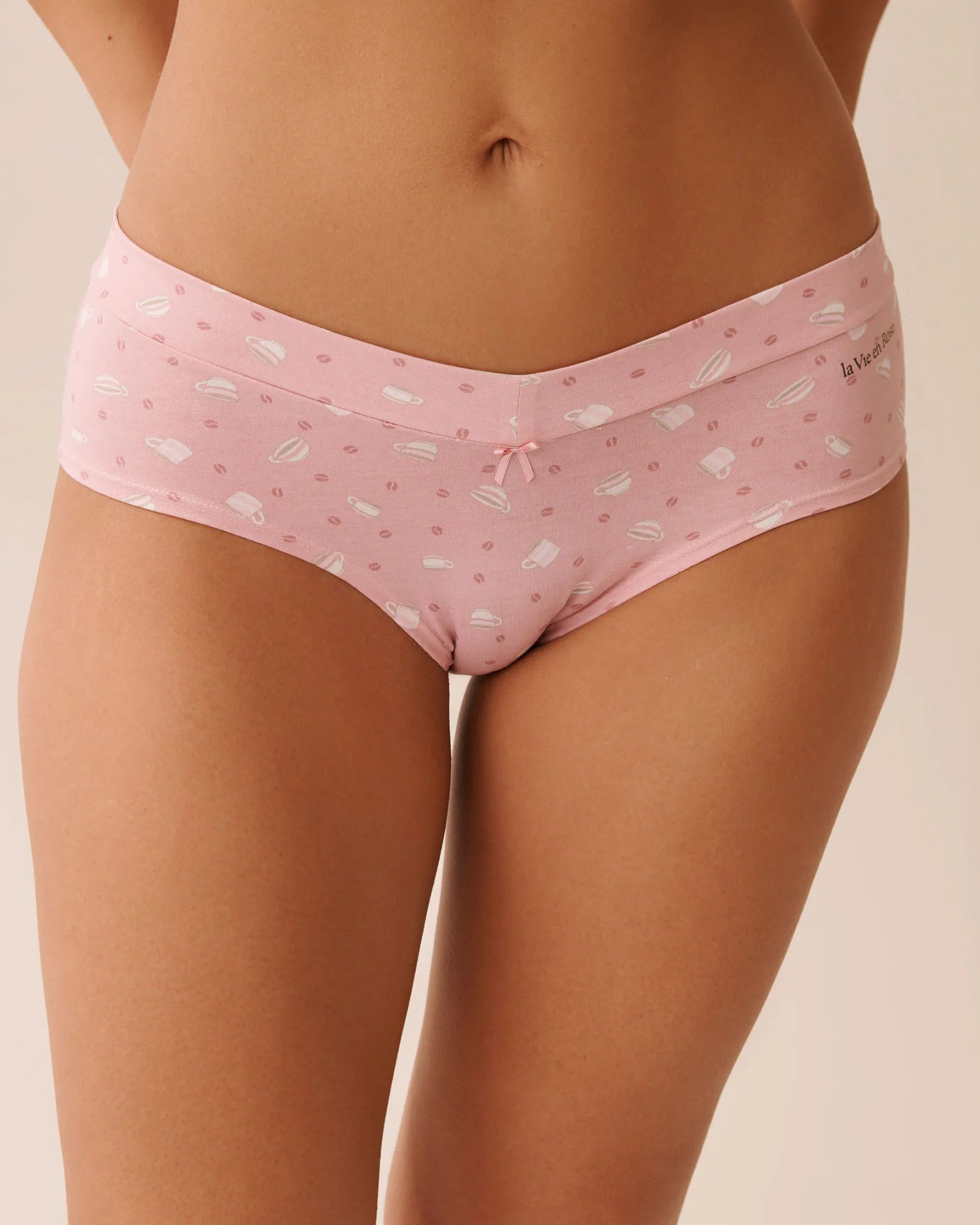 La Vie en Rose_Zephyr Coffee & Cups_Cotton Hiphugger Panty_20100640_P60403_01