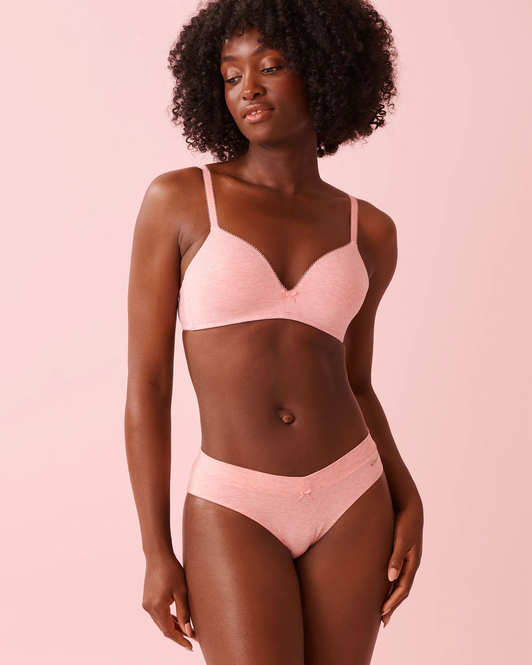 La Vie en Rose Pink Icing Mix Women Cotton Bikini Panty SKU: 20100714_60233 Image 03
