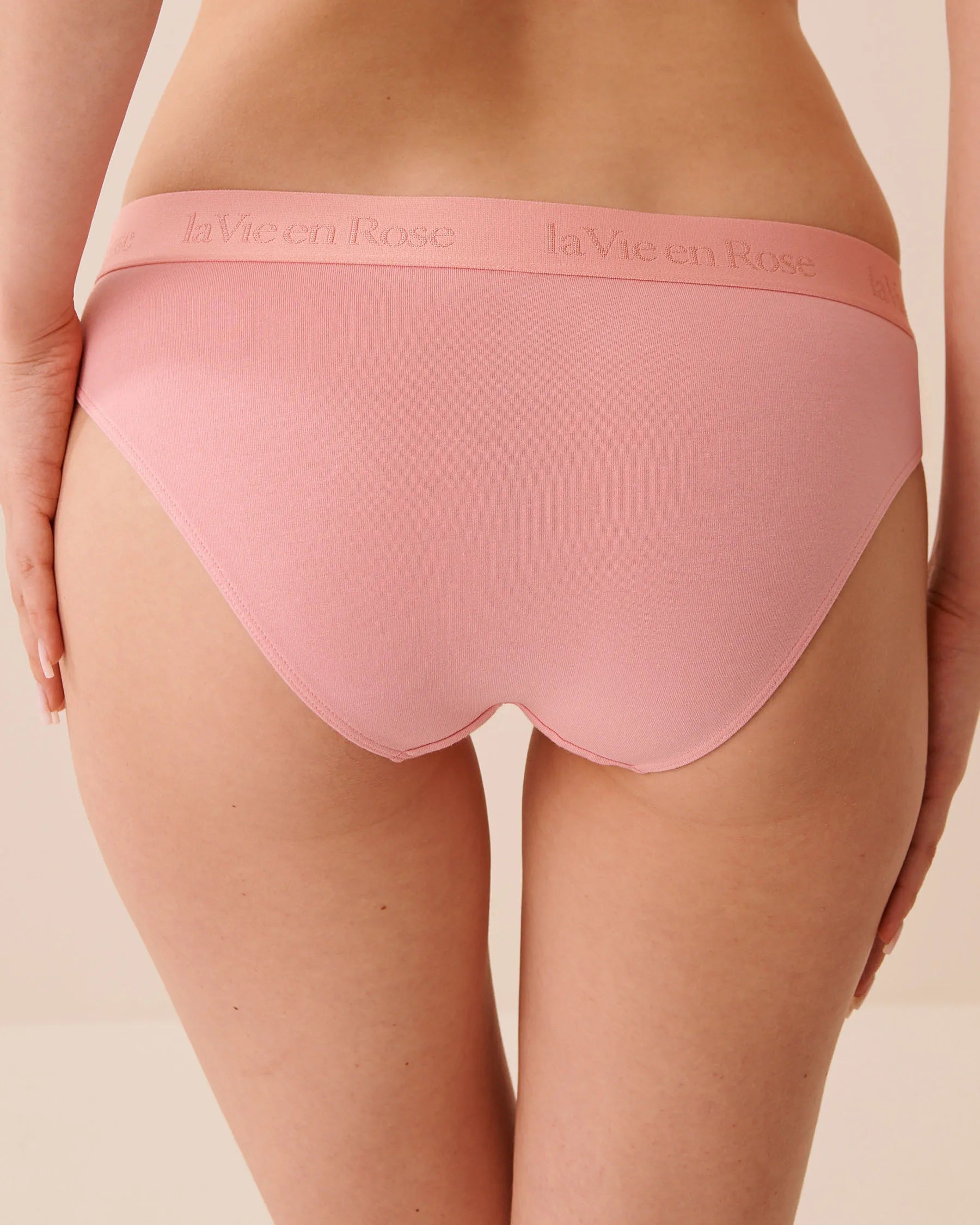 La Vie en Rose Pink Icing Women Cotton and Logo Elastic Band Bikini Panty SKU: 20100734_60017 Image 02