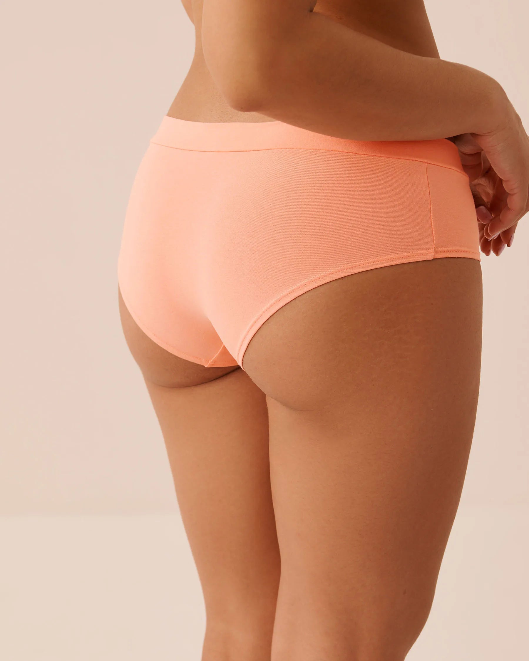 La Vie en Rose Peach Amber Women Cotton Hiphugger Panty SKU: 20100761_70008 Image 02